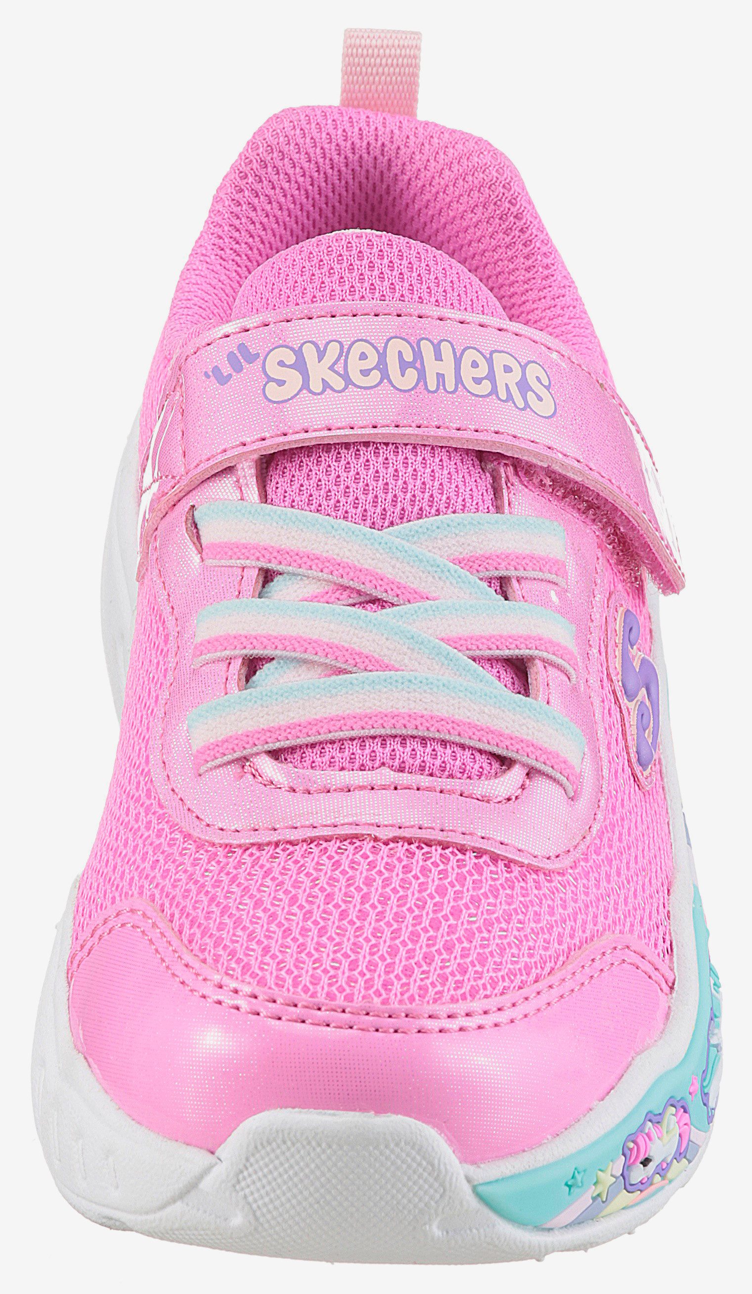 Skechers Babyschoentjes PLAY SCENE-FUN SQUAD , sneaker versierd met kleurrijke motieven, maat sjabloon te downloaden