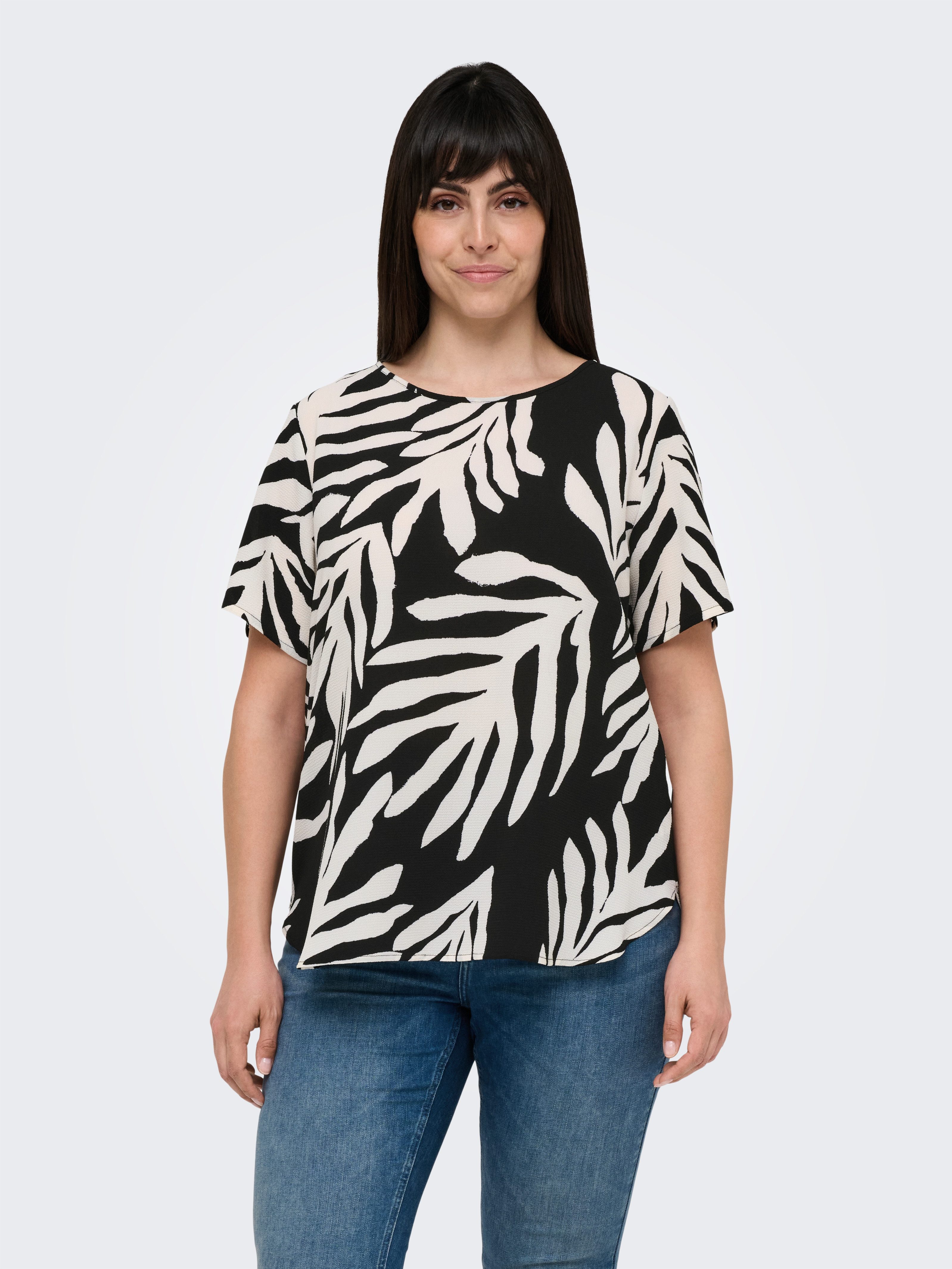 ONLY CARMAKOMA Shirtblouse CARVICA SS TOP WVN NOOS