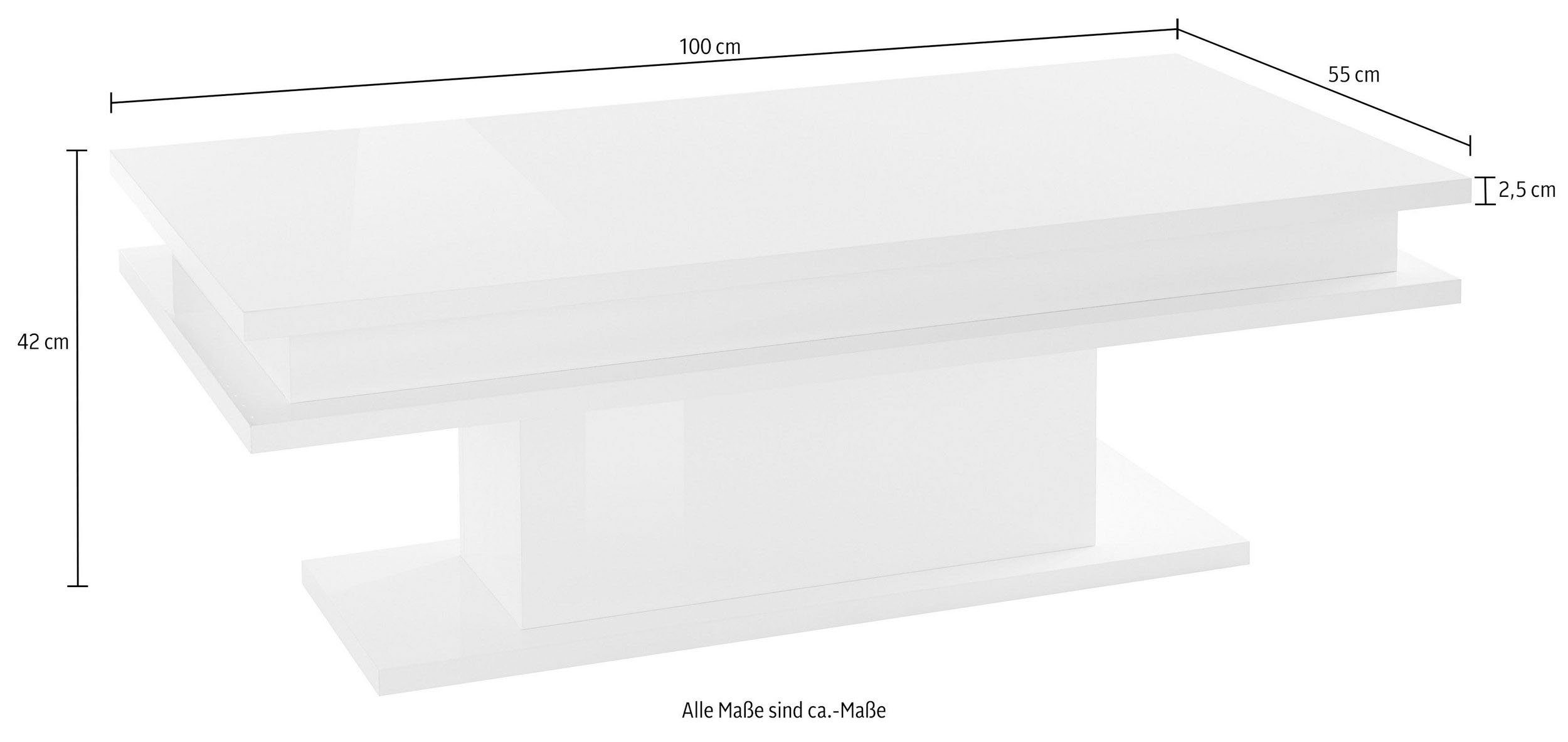 INOSIGN Salontafel LITTLE BIG- Koffietafel, Sofatafel, Woonkamertafel, Breedte ca. 100 cm