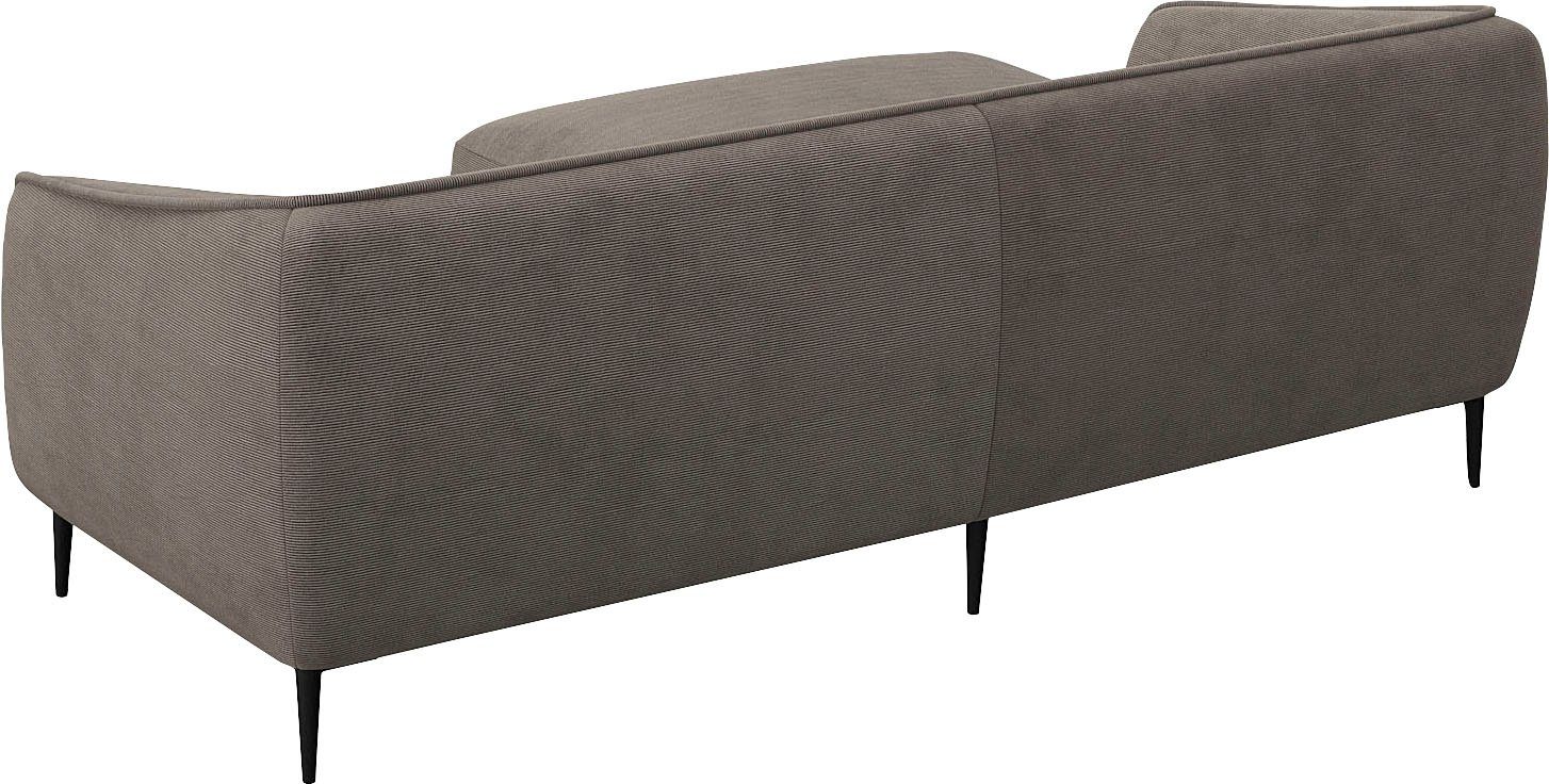 FLEXLUX Hoekbank Belle designbank, comfortabel door koudschuim in de zitting, L-vorm