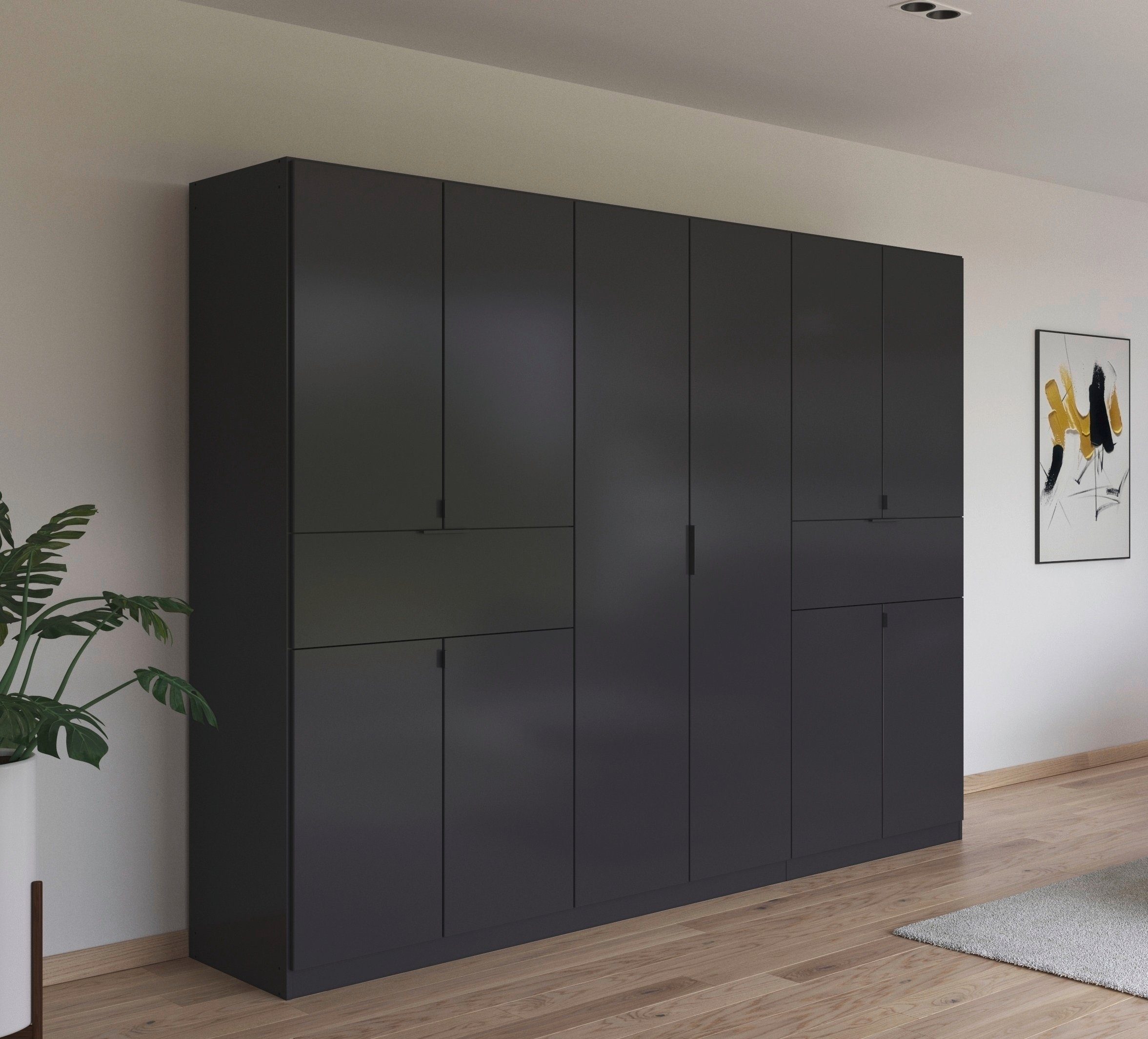 rauch Draaideurkast Kledingkast kast garderobe waskast TICAO met 2 ruime lades, veel opbergruimte made in germany