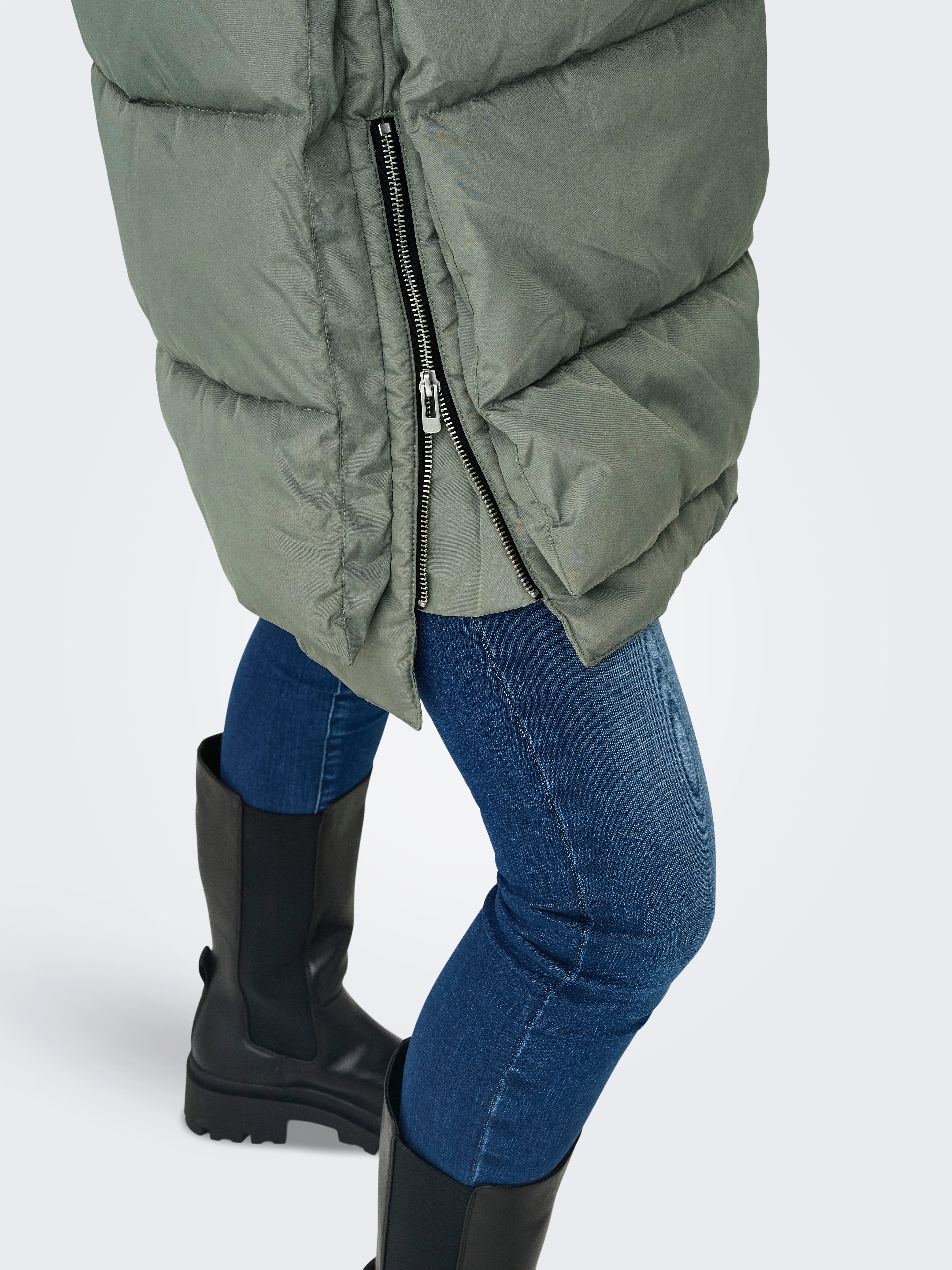 Only Gewatteerde jas ONLNEWNORA LONG PUFFER COAT LIFE CC OTW