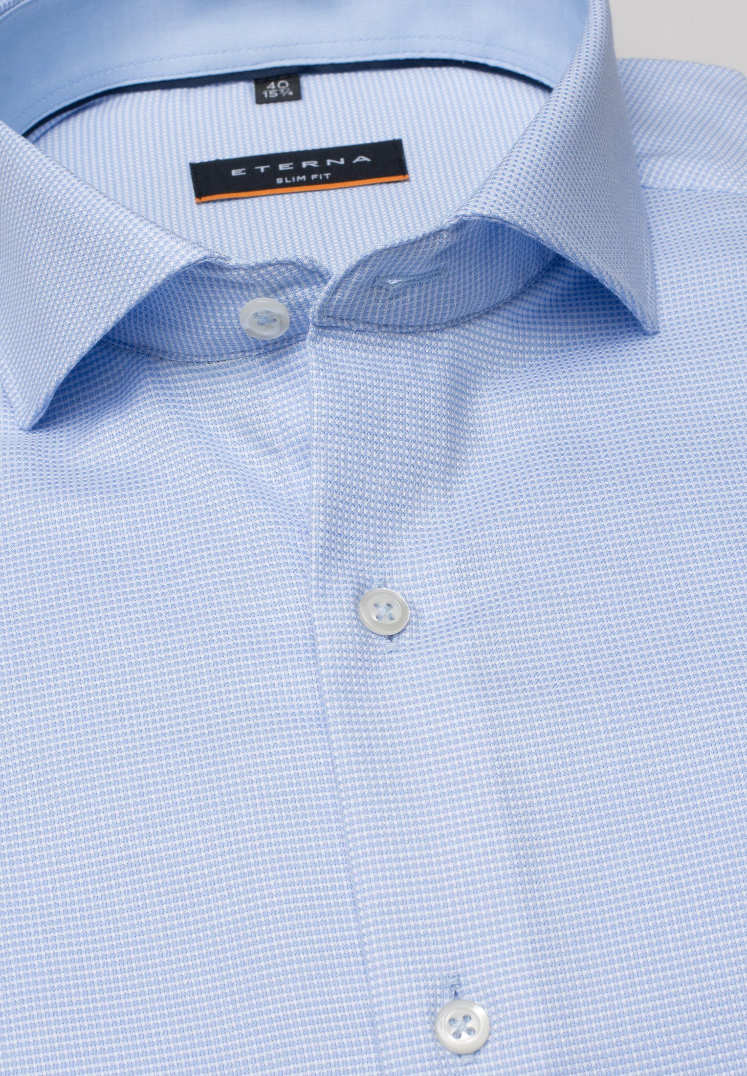 Eterna Overhemd met lange mouwen Slim fit NON IRON (strijkvrij)