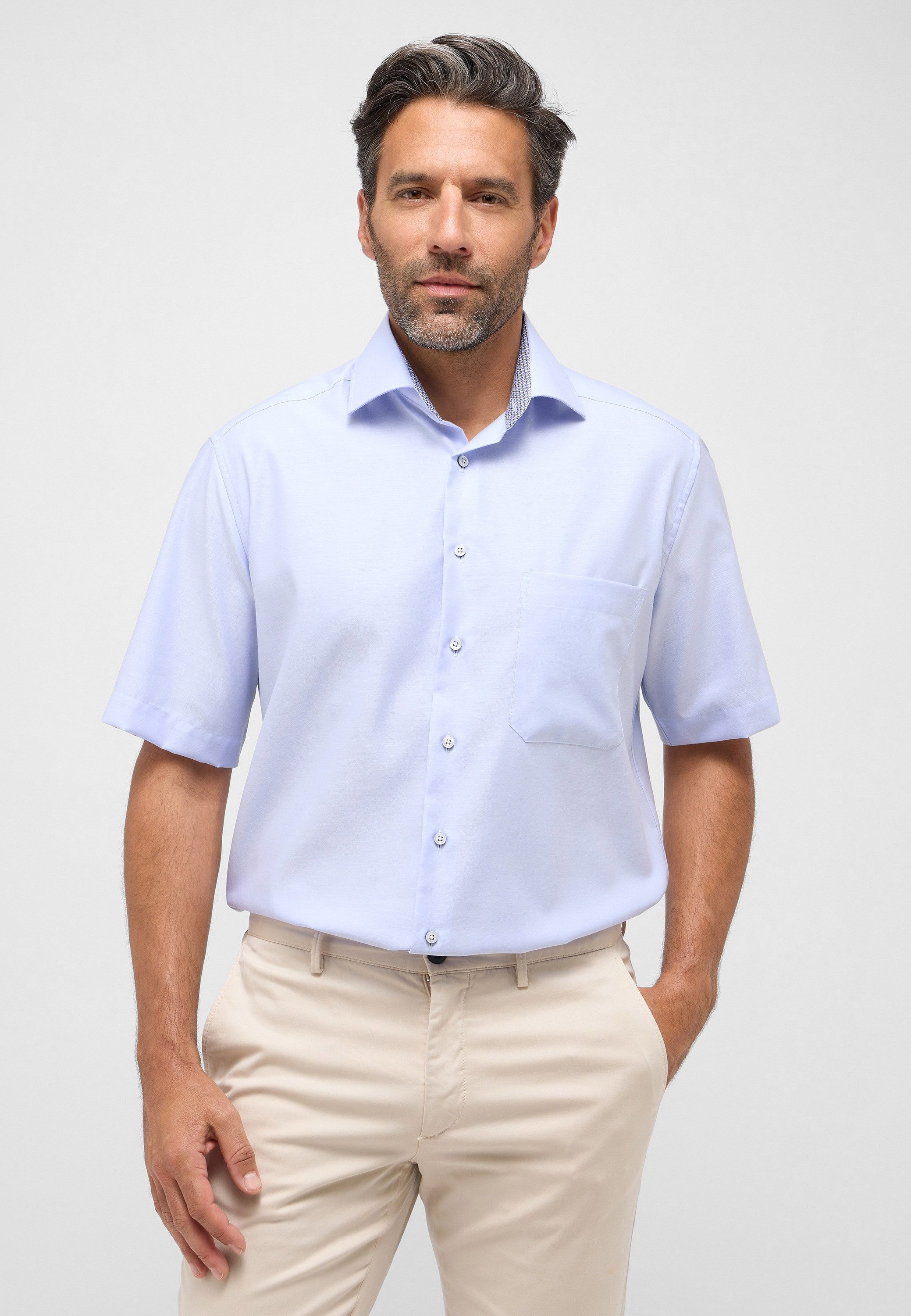 Eterna Overhemd met korte mouwen Comfort fit