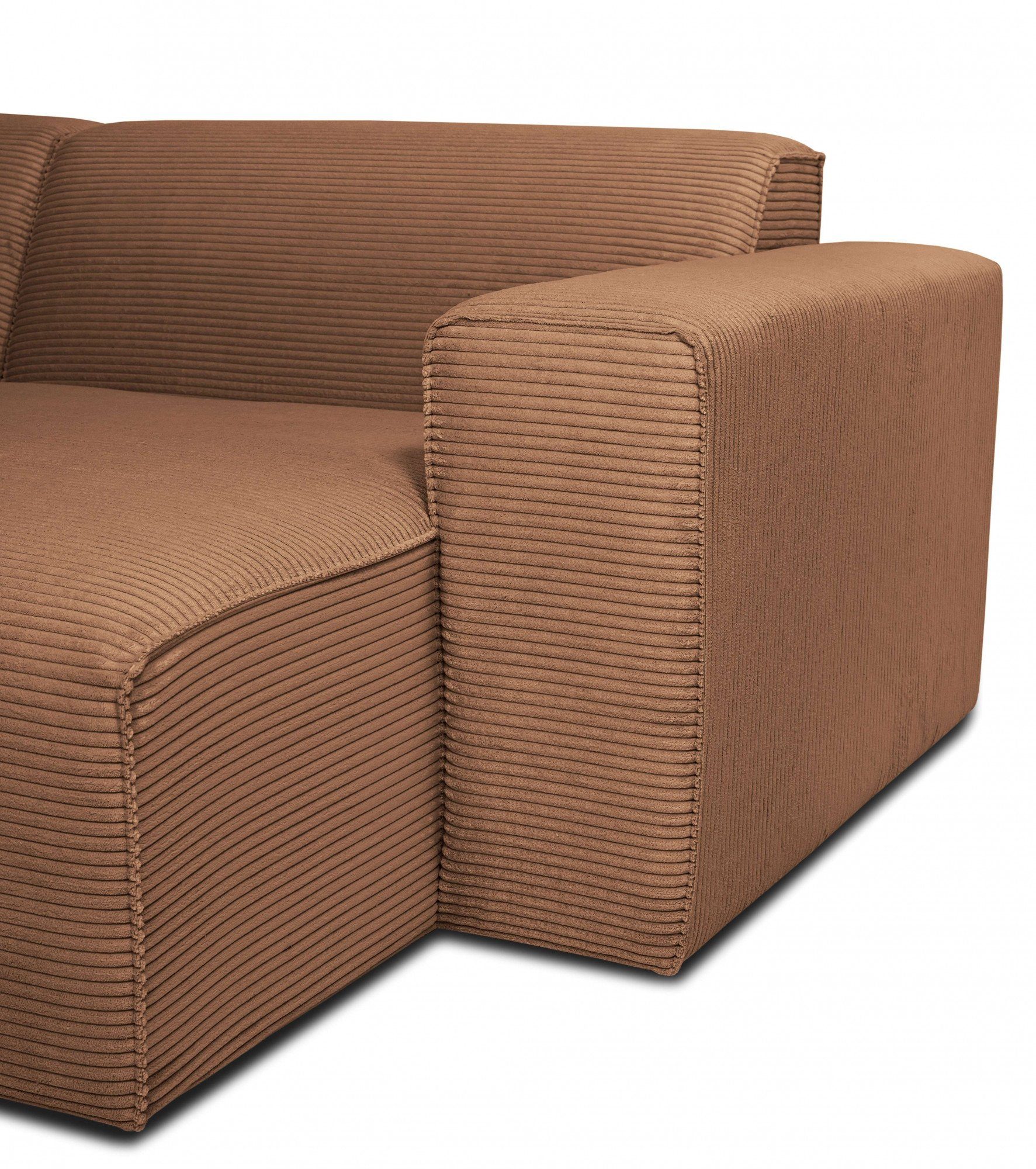 INOSIGN Hoekbank Clayton in een trendy ribfluwelen bekleding, diverse combinaties mogelijk