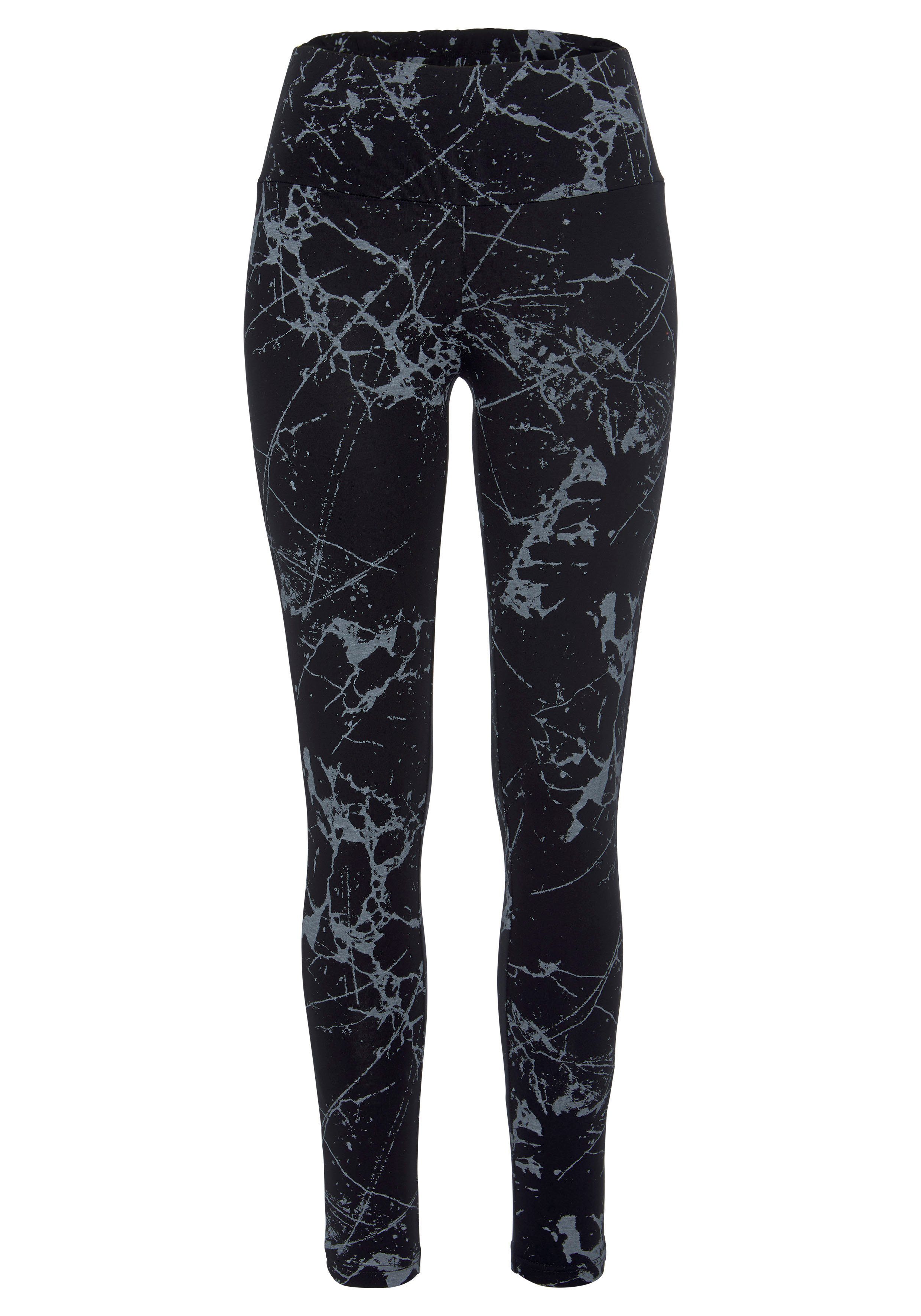 H.I.S Legging in bedrukt en effen, loungewear (Set van 2)