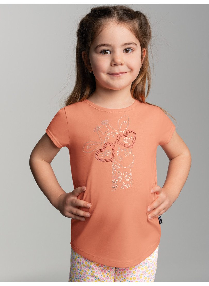 Trigema T-shirt TRIGEMA T-shirt met glinsterend giraffenprint (1-delig)