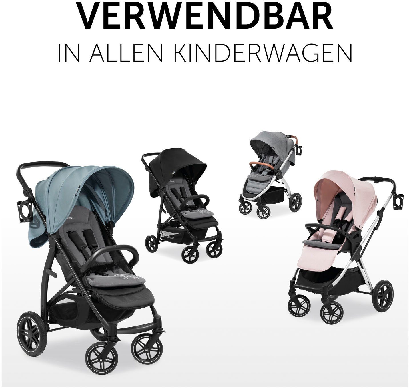Hauck Zitkussen voor kinderwagens Seat Liner, Mickey Mouse black