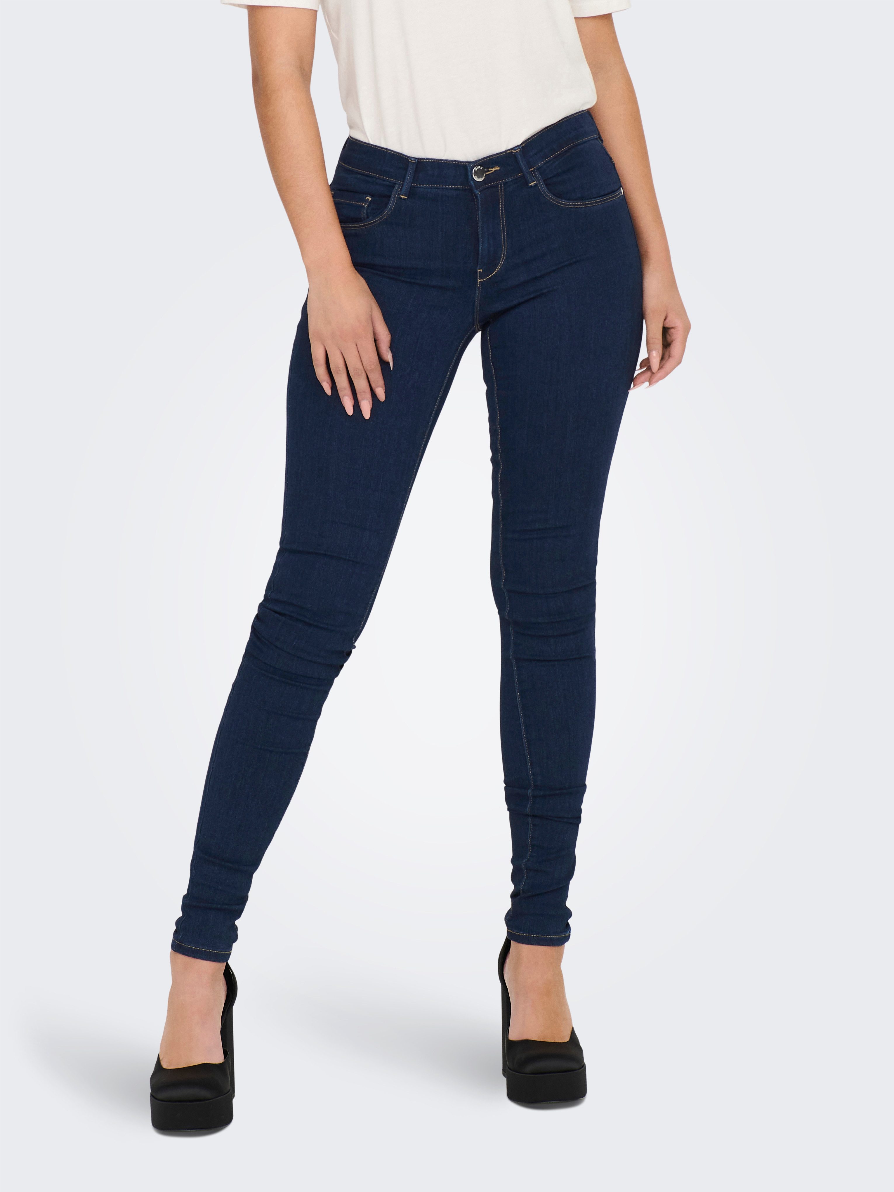 Only Skinny fit jeans dames skinny jeans maat S (36) blauw