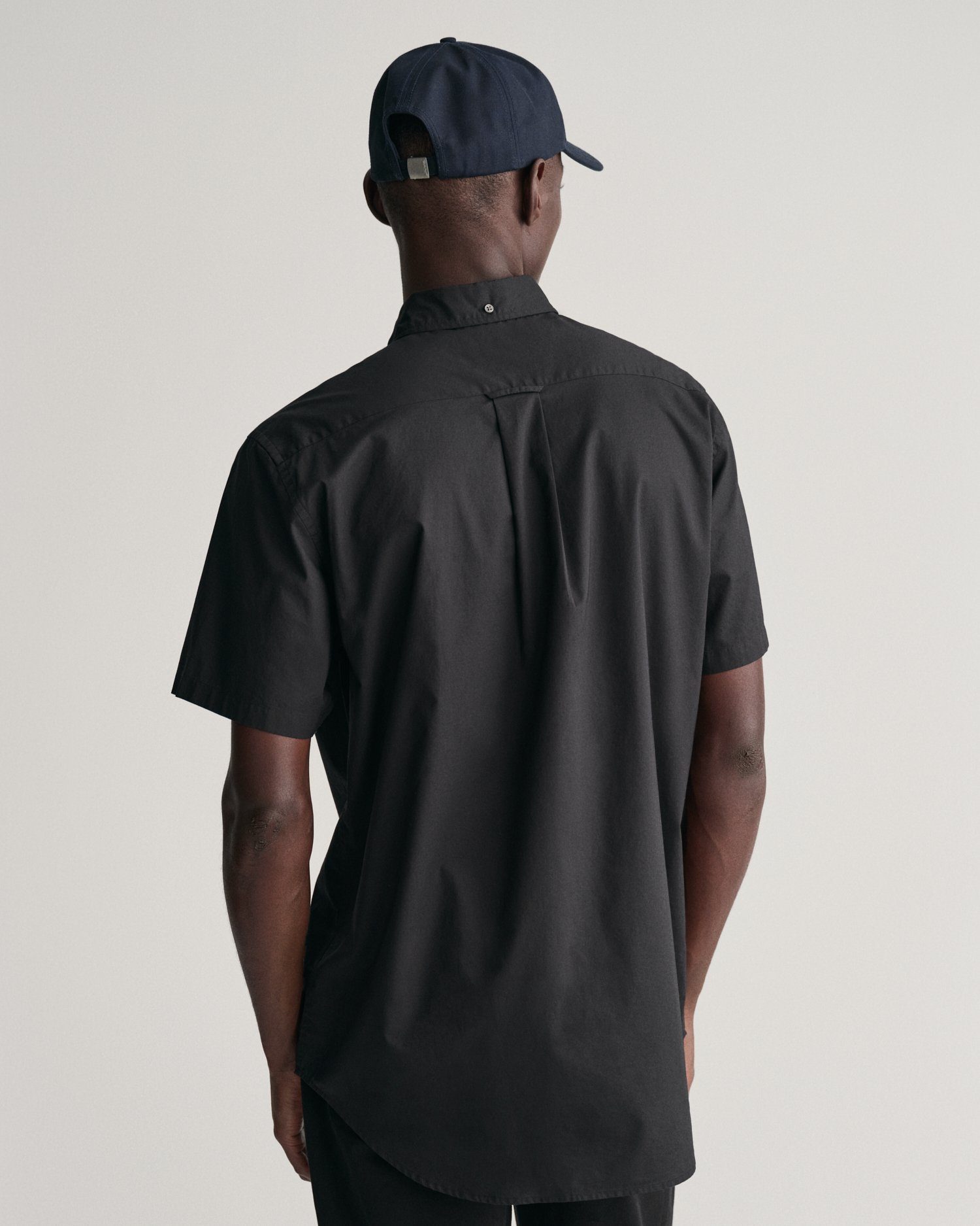 Gant Overhemd met korte mouwen Regular fit poplin overhemd licht slijtvast easy care