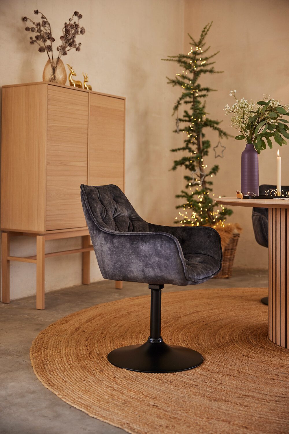 HELA Eetkamerstoel Birte Draaifunctie, als losse stoel of in een (set, 2 stuks)