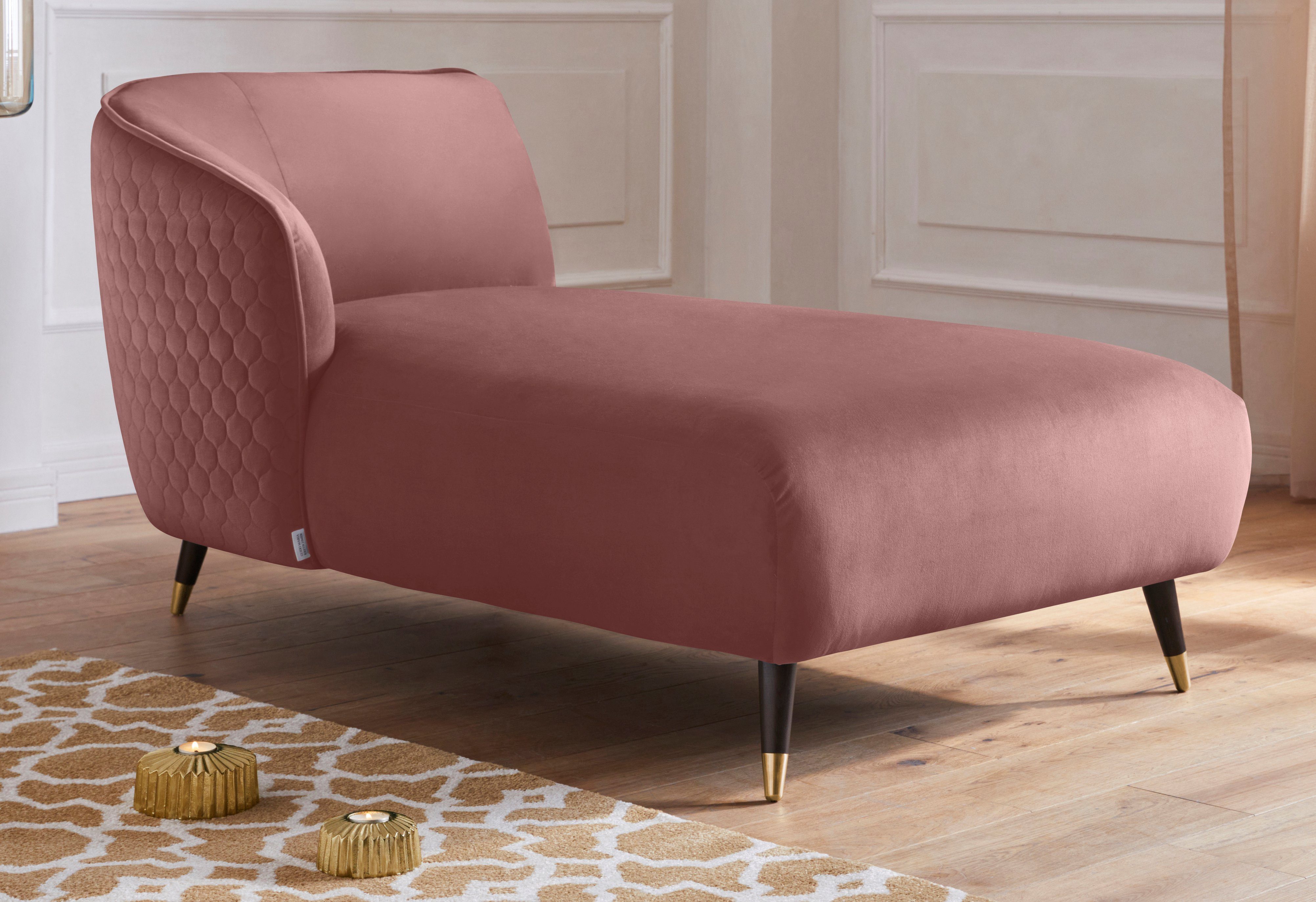 Guido Maria Kretschmer Home&Living Récamier Oradea met elegante stiksels op achterzijde van de rugleuning
