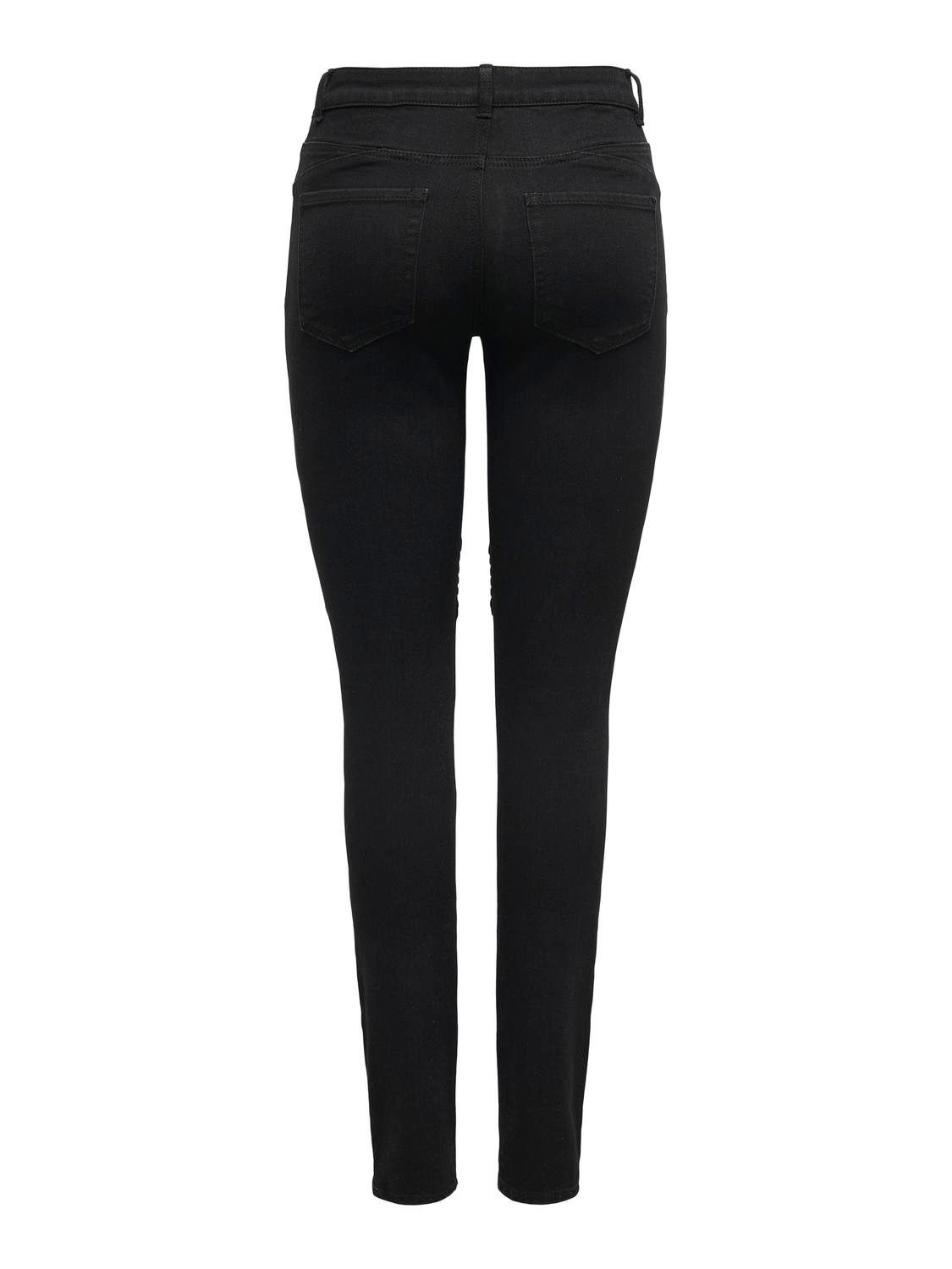 Only Skinny fit jeans ONLHUSH MID WAIST SK POC BIKER PIM DNM