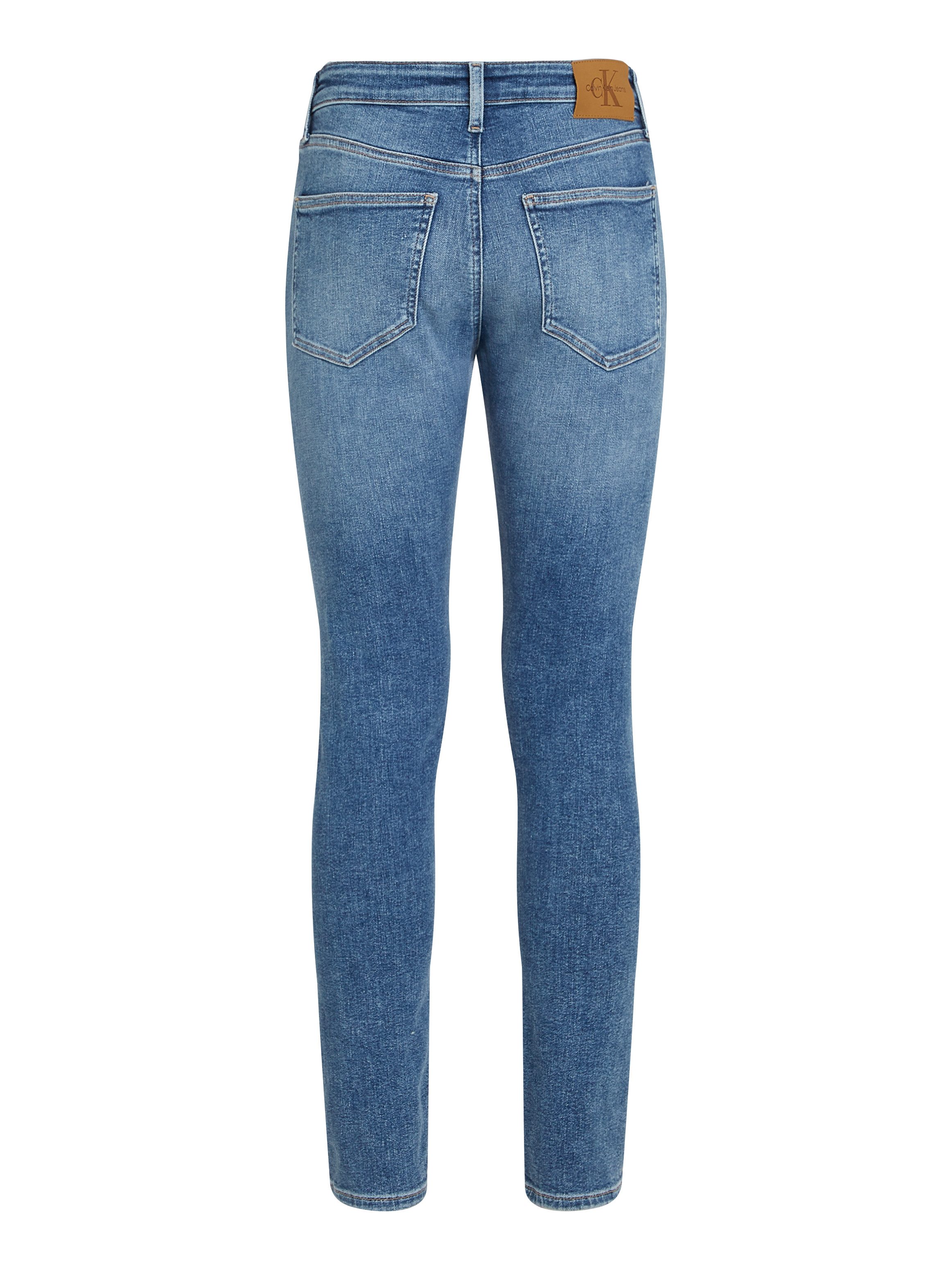 Calvin Klein Stretch jeans Skinny Muntzakje, logo borduursel