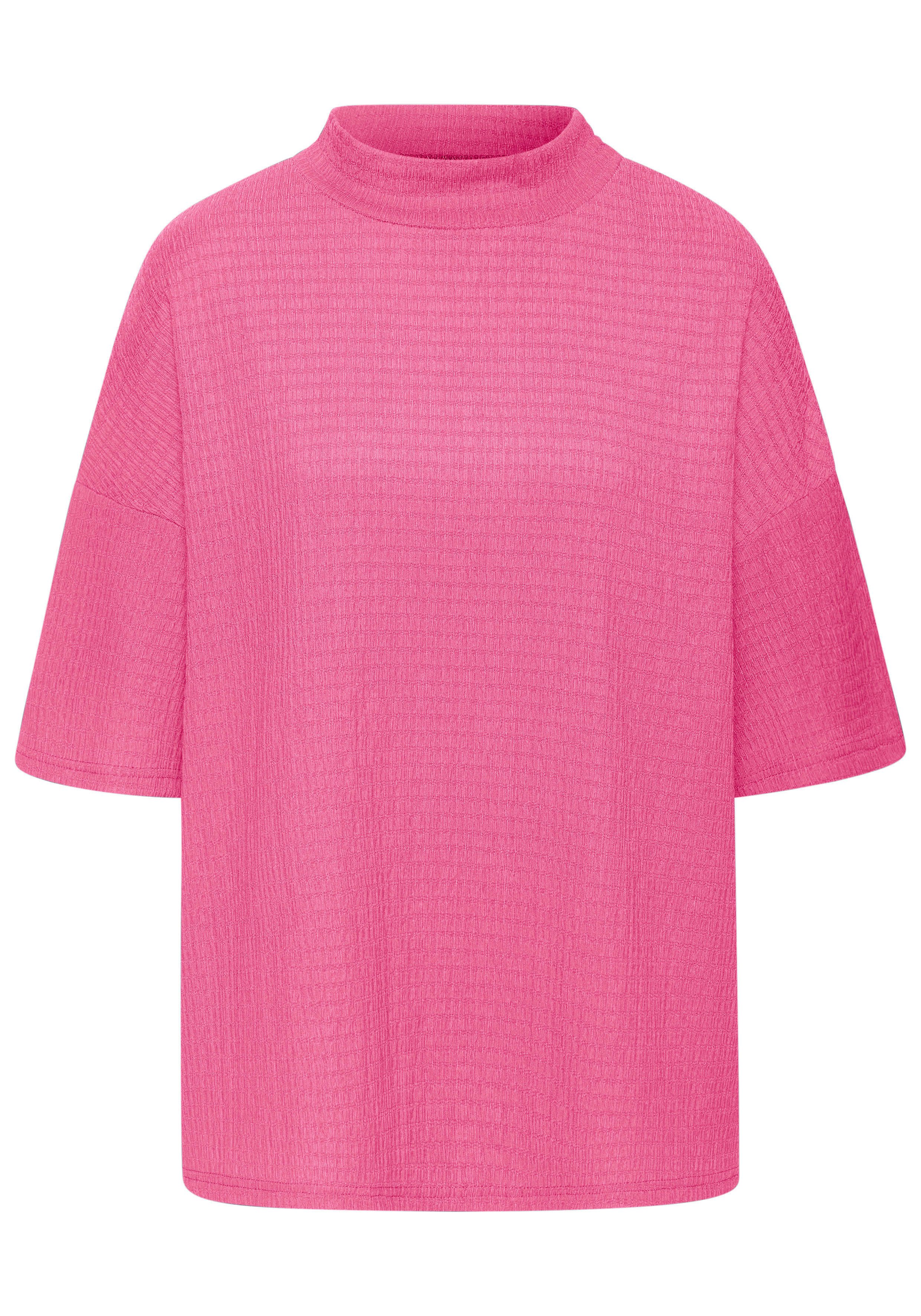 Lascana Shirt met korte mouwen Met opstaande kraag van kreukvrije crêpe-kwaliteit (Set van 2)