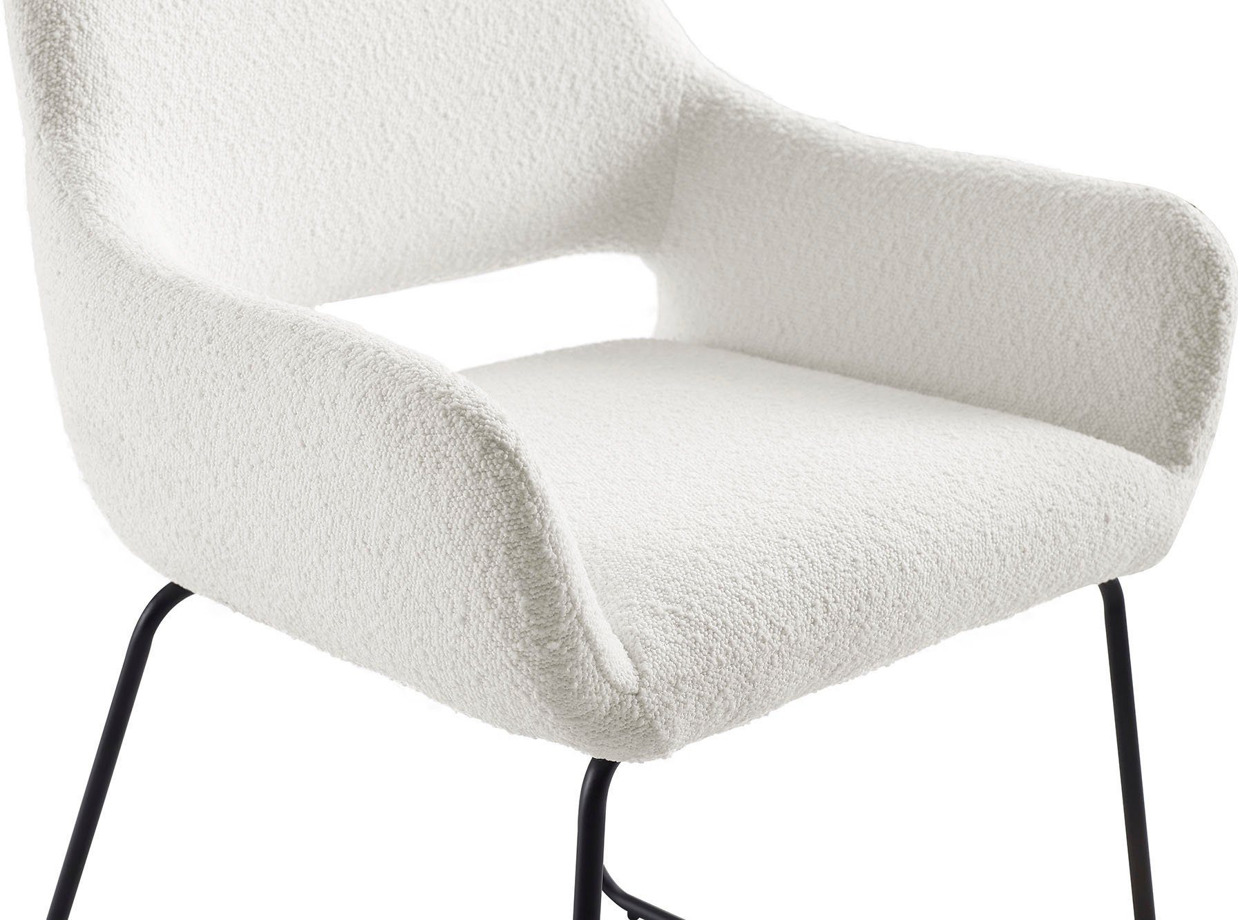 SalesFever Stoel met armleuningen Comfortabele eetkamerstoel met stijl