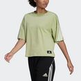 adidas performance t-shirt adidas sportswear future icons 3-stripes groen