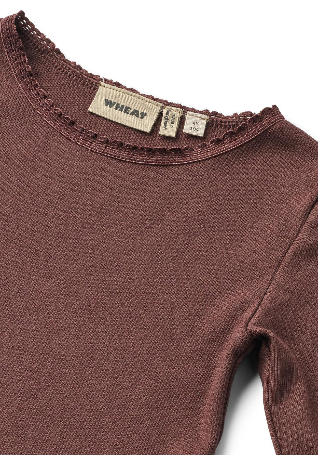 WHEAT Shirt met lange mouwen Rib T-Shirt L/S Reese