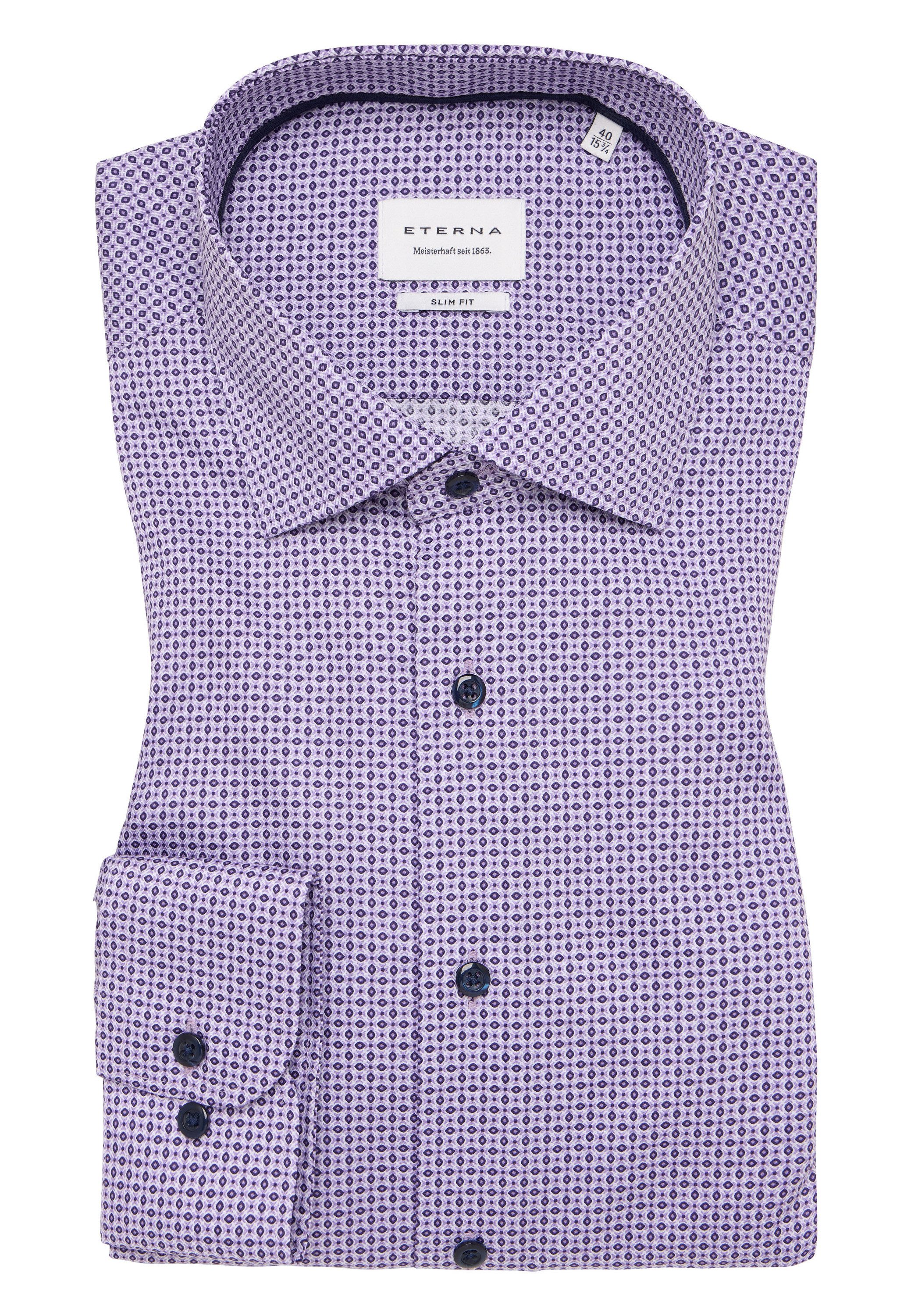 Eterna Overhemd met lange mouwen Slim fit NON IRON (strijkvrij)