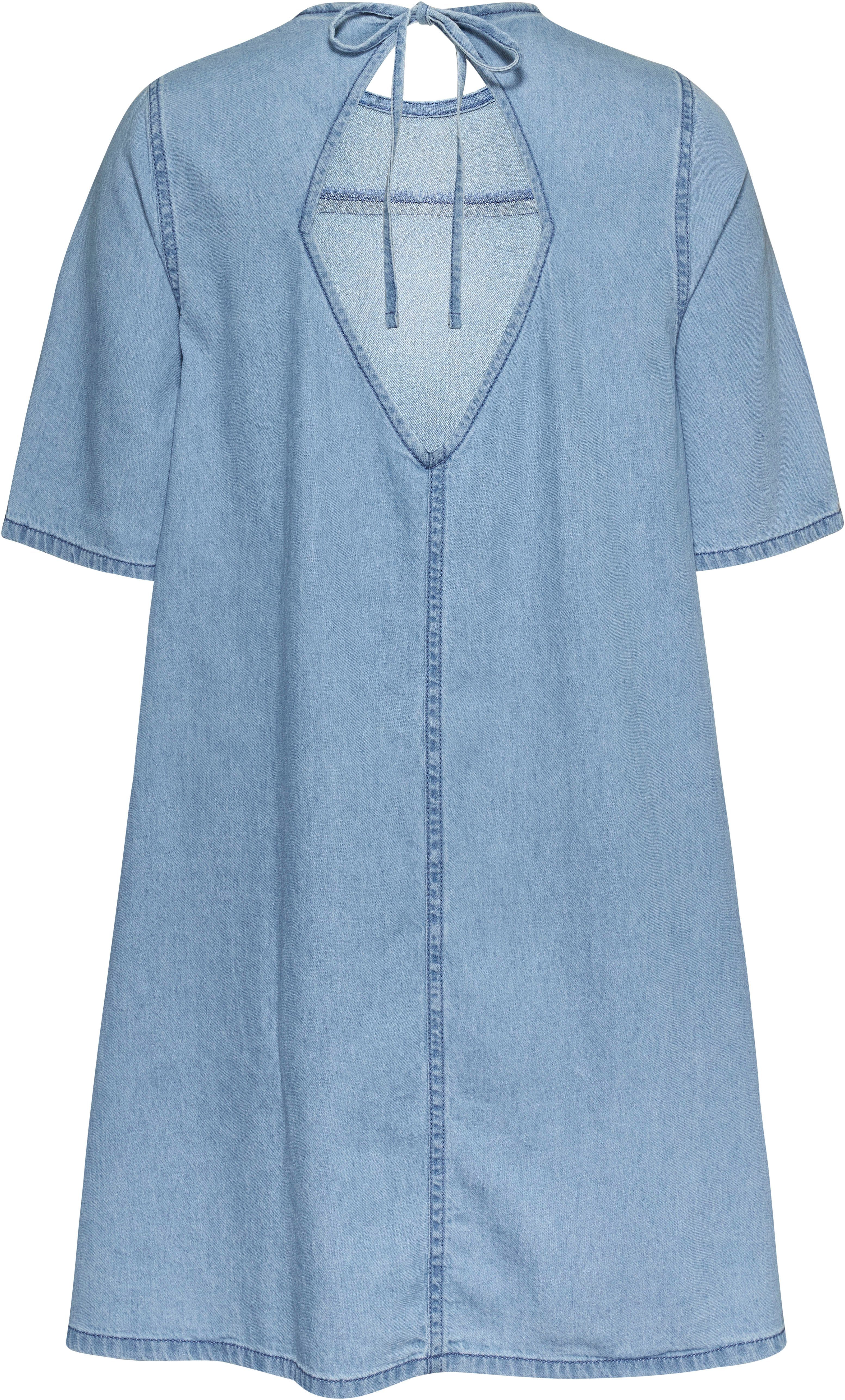 Tommy Jeans Curve Blousejurk TJW CHAMBRAY A-LINE SS DRESS EXT