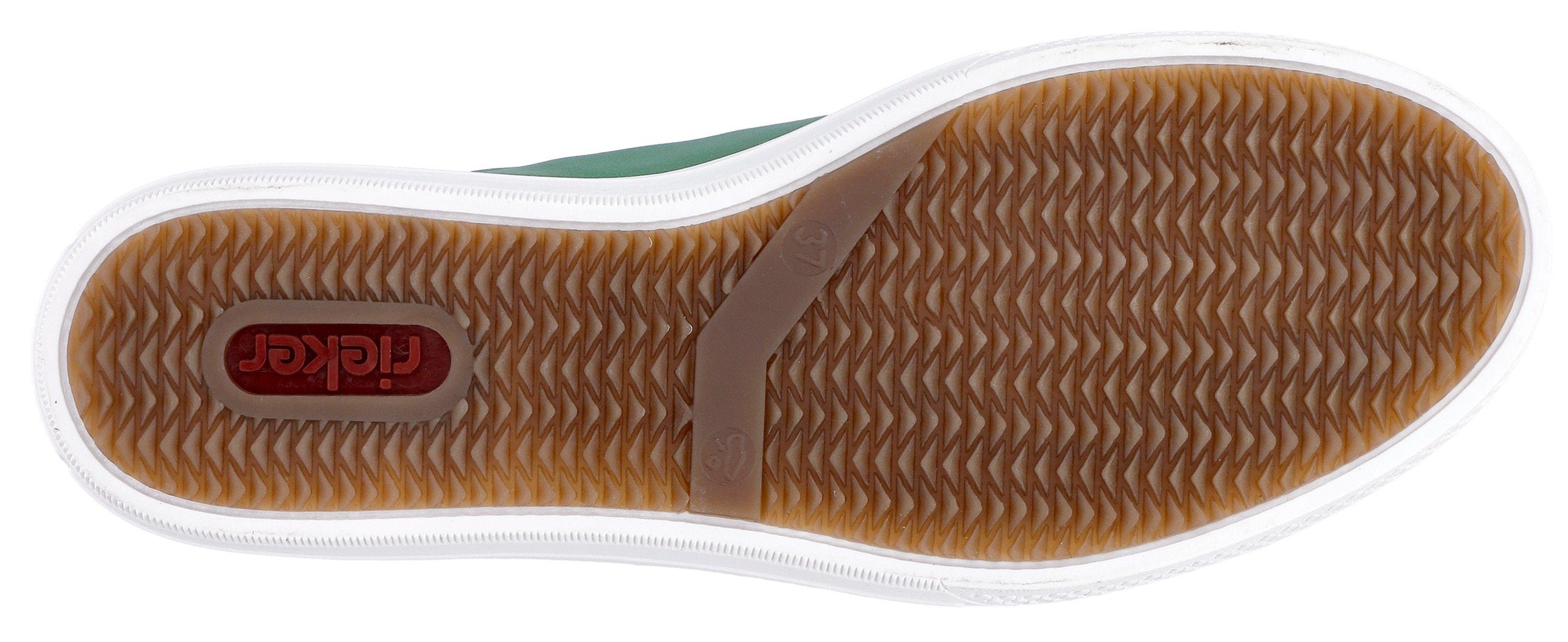 Rieker Plateausneakers met zijrits, vrijetijdsschoen, lage schoen, veterschoen