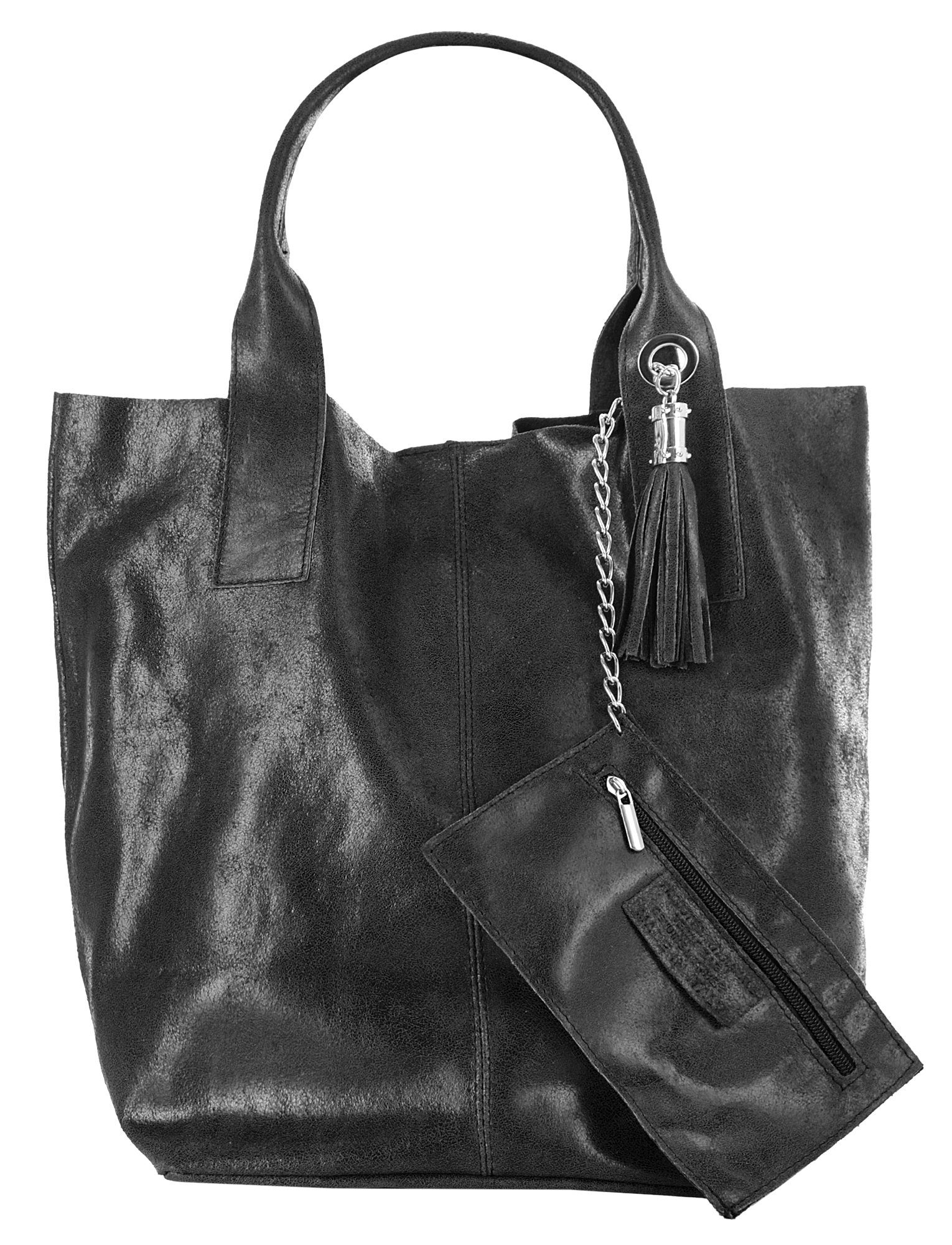 Forty Degrees Shopper echt leer, made in italy