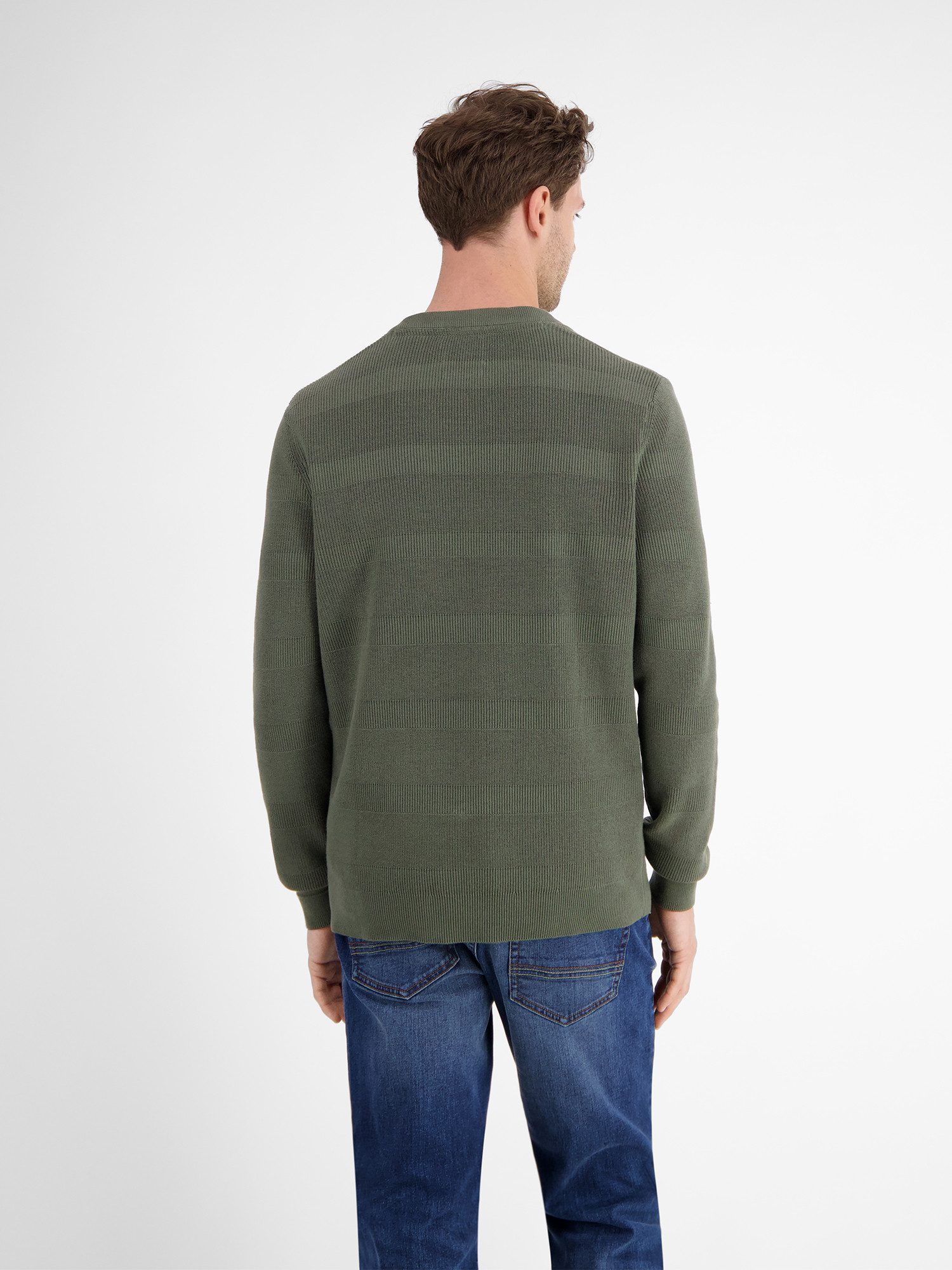 Lerros Gebreide trui LERROS Gebreide pullover voor heren, tonale streep