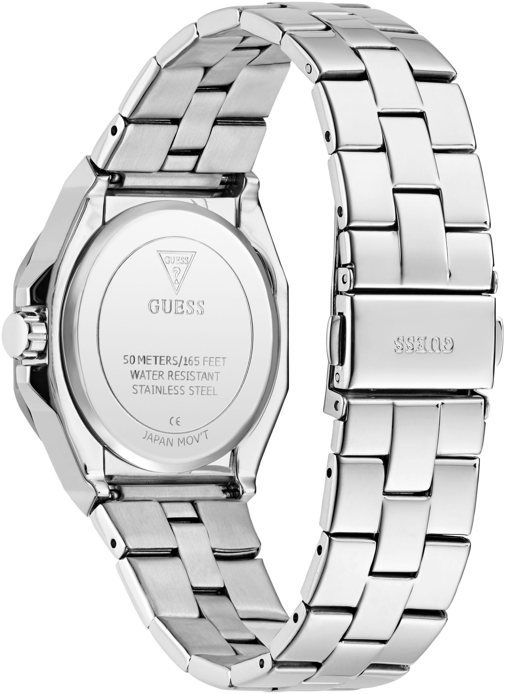 Guess Kwartshorloge Empress Horloge, dameshorloge, stalen armband