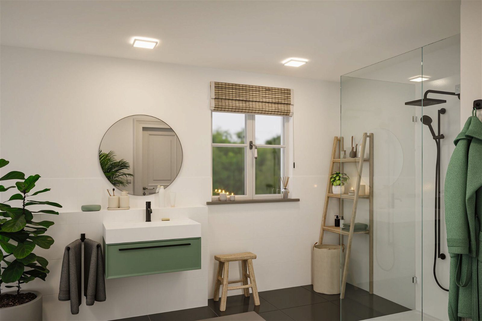 Paulmann Led-paneel Atria Shine IP44 vierkant 190x190mm 11,2W 900lm 4000K (1 stuk)