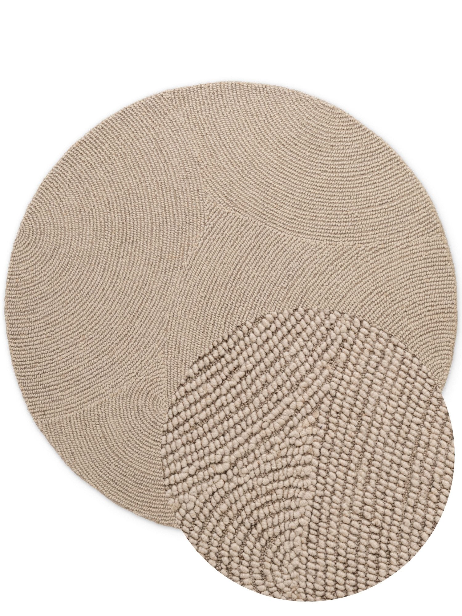 HANSE Home Wollen kleed ELENI Handgetuft, wol, natuur, woonkamer, slaapkamer, scandinavisch, hygge