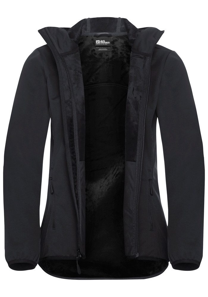 Jack Wolfskin Softshell-jack WINDHAIN HOODY W