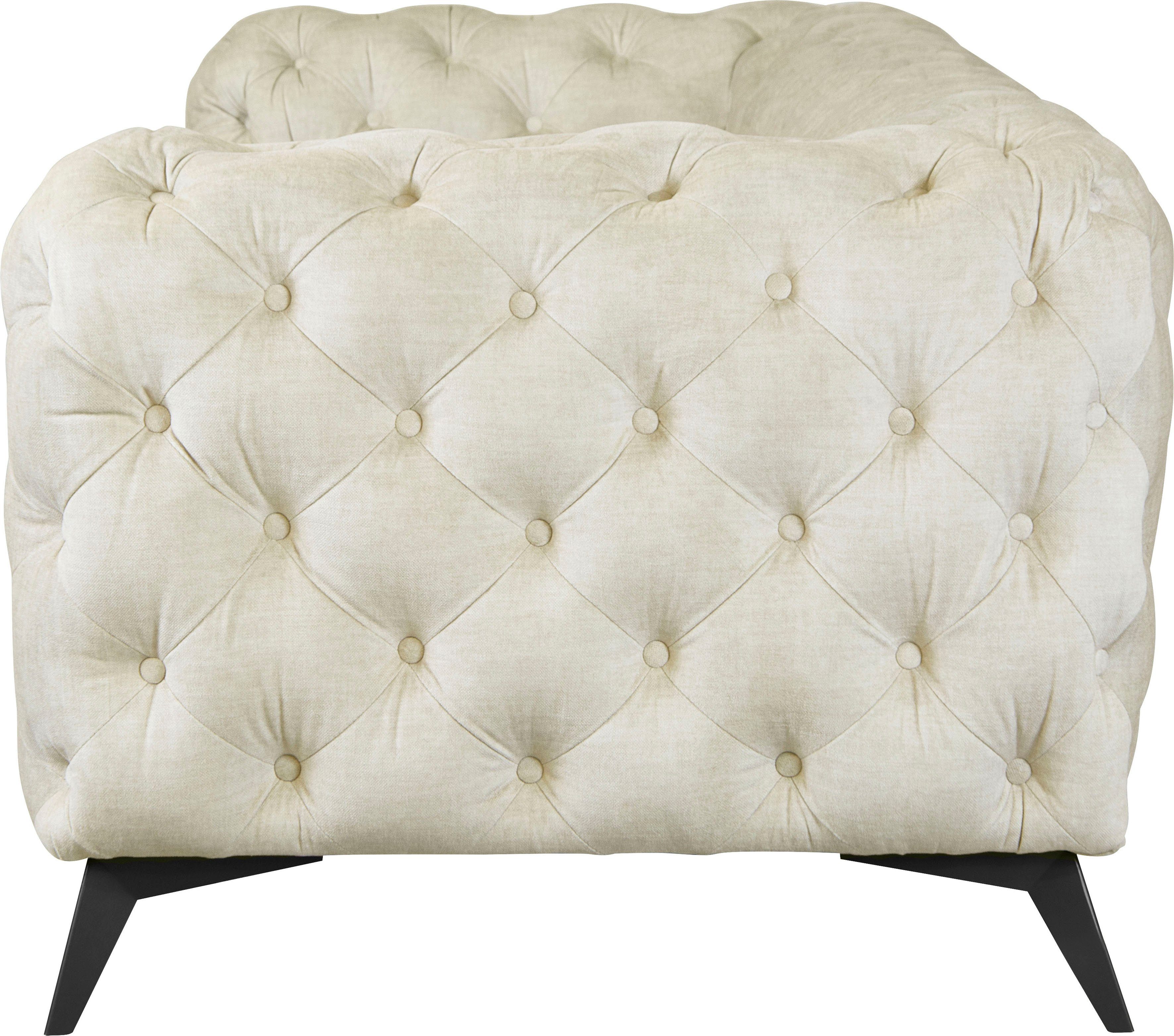 Leonique Chesterfield-bank Glynis luxueuze capitonnage, moderne chesterfield look, kleur van de poten ter keuze