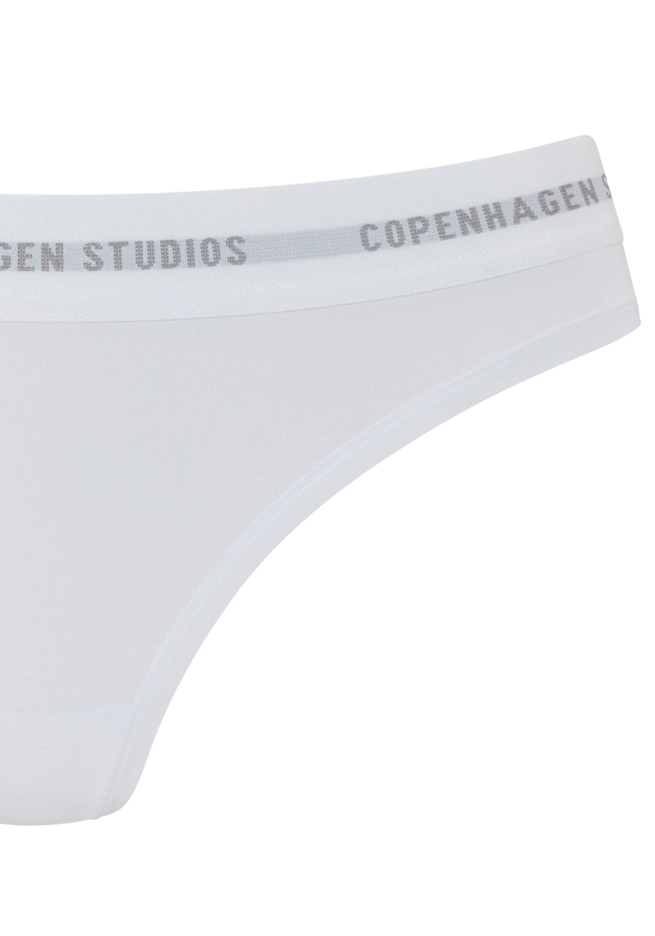 Copenhagen Studios String met zachte logo-bund en van elastische katoen-modal kwaliteit