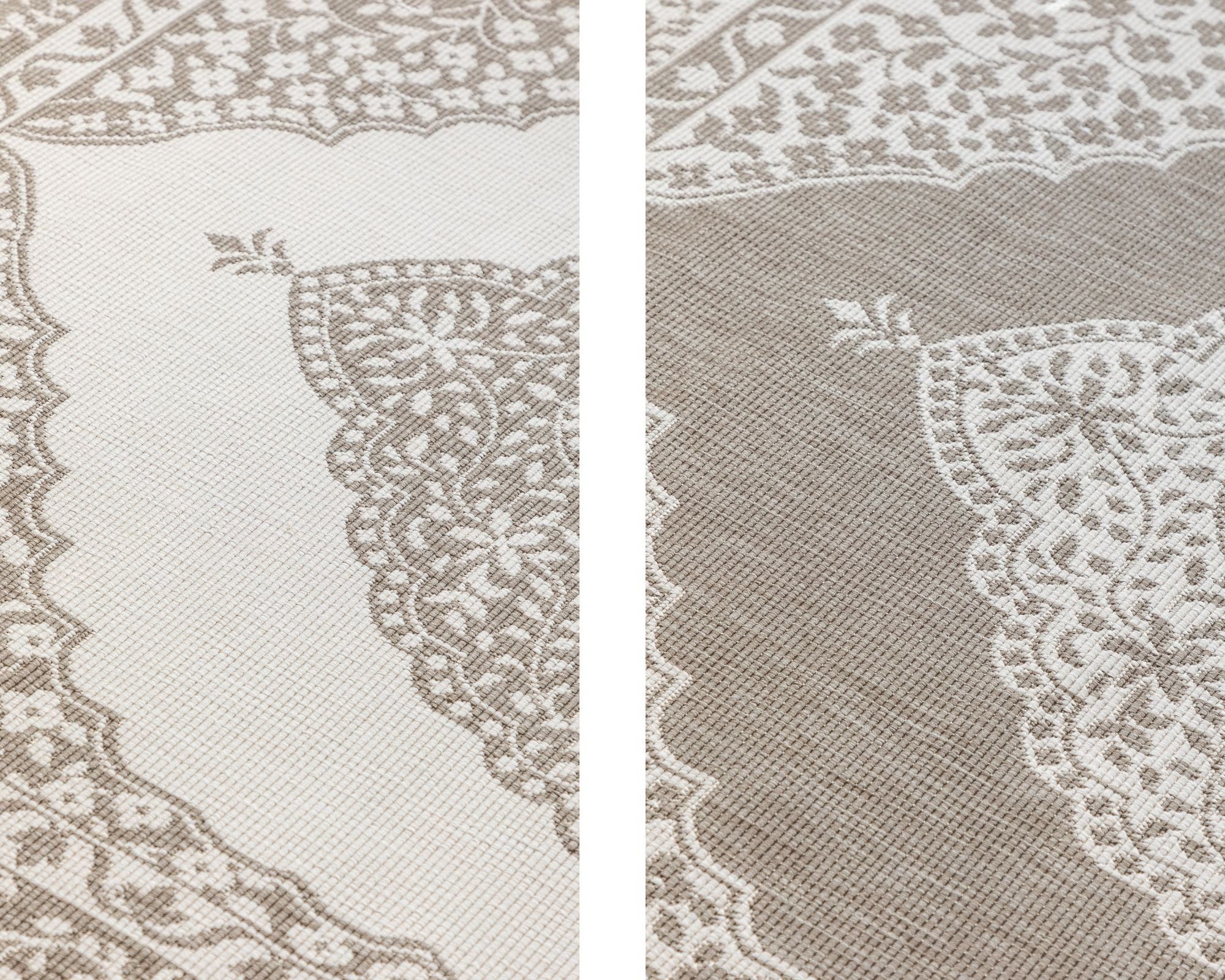ELLE DECORATION Vloerkleed Meekly omkeerbaar tapijt Vlakweefsel, In-& Outdoor, Modern, tweezijdig, balkon, woonkamer