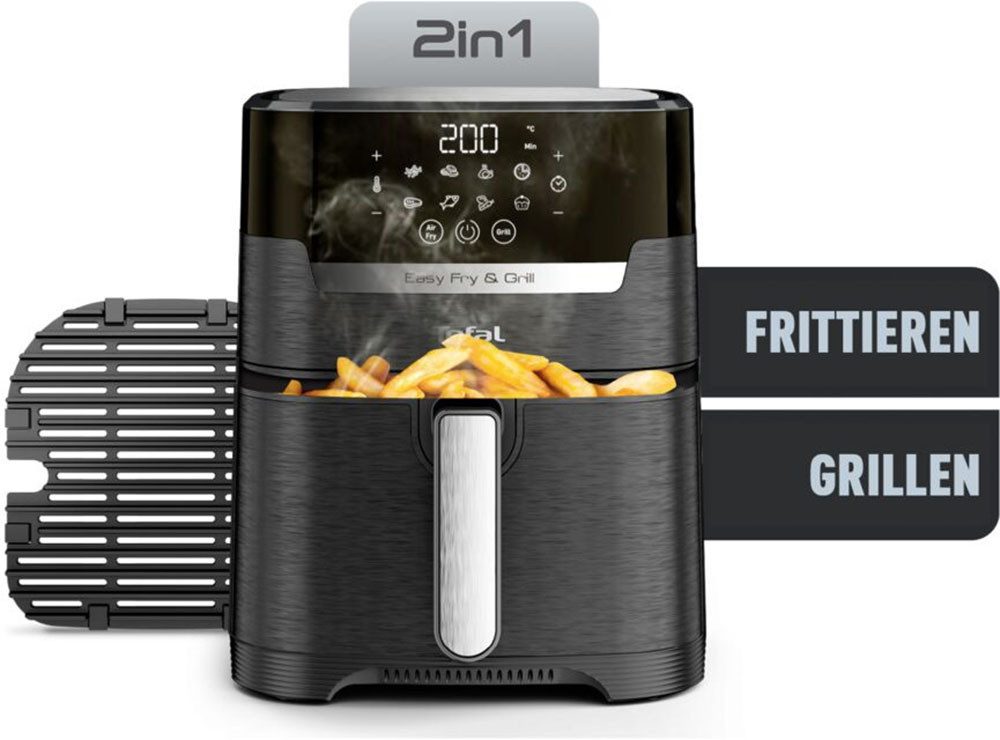 Tefal Airfryer Easy Fry & Grill Precision Heteluchtfriteuse & grill, display, 4,2 L, 8 programma's, EY5058