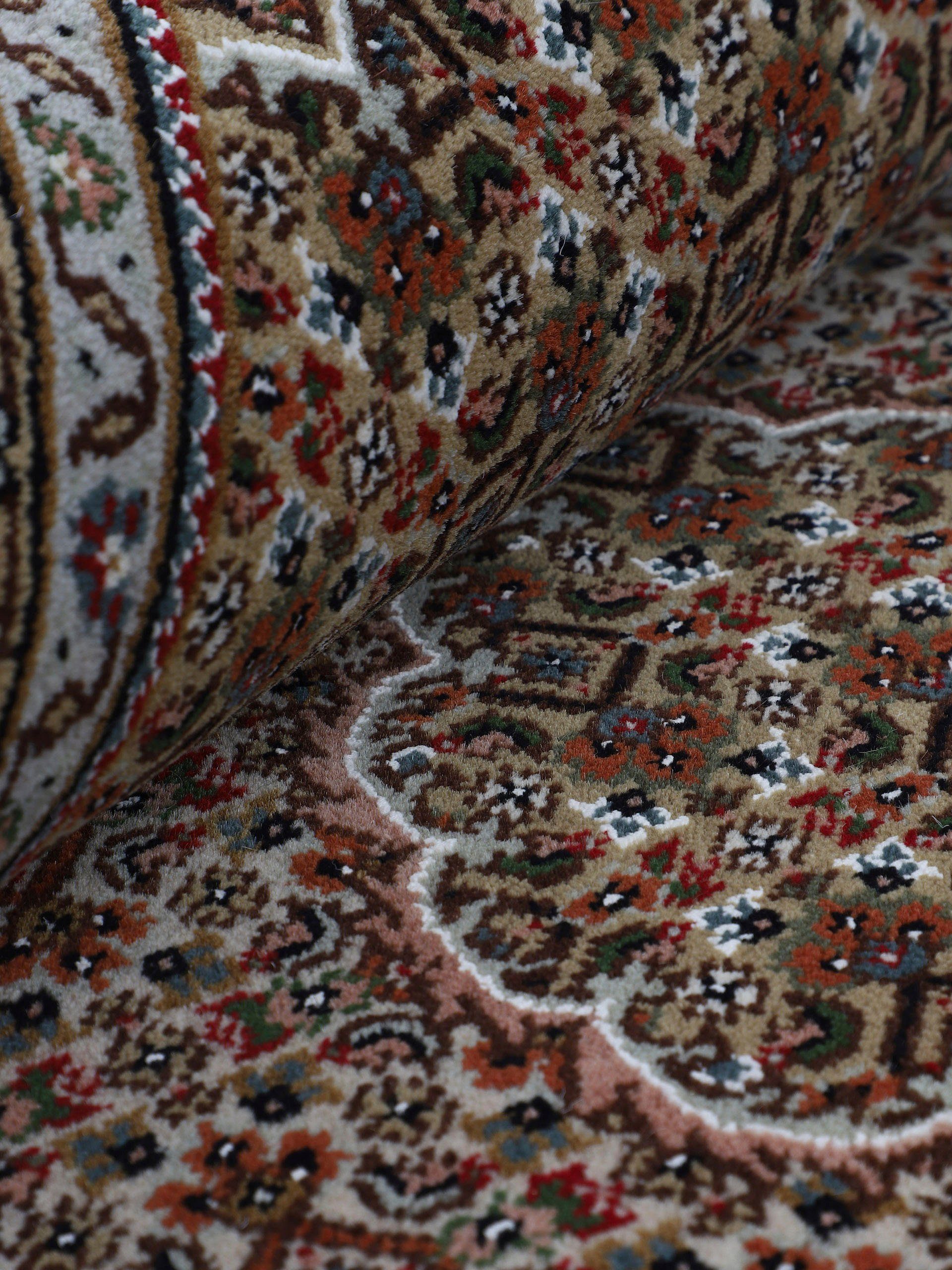 Woven Arts Loper Oosters tapijt Tabriz Mahi met de hand geknoopt, woonkamer, zuivere wol voor een warme omgevingsklimaat