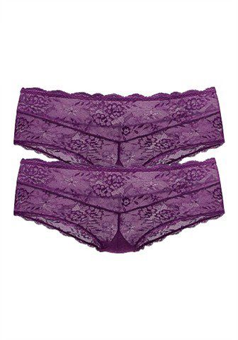 Vivance Hipster Premium Dessous in aantrekkelijke set van 2 van chique kant (2 stuks)