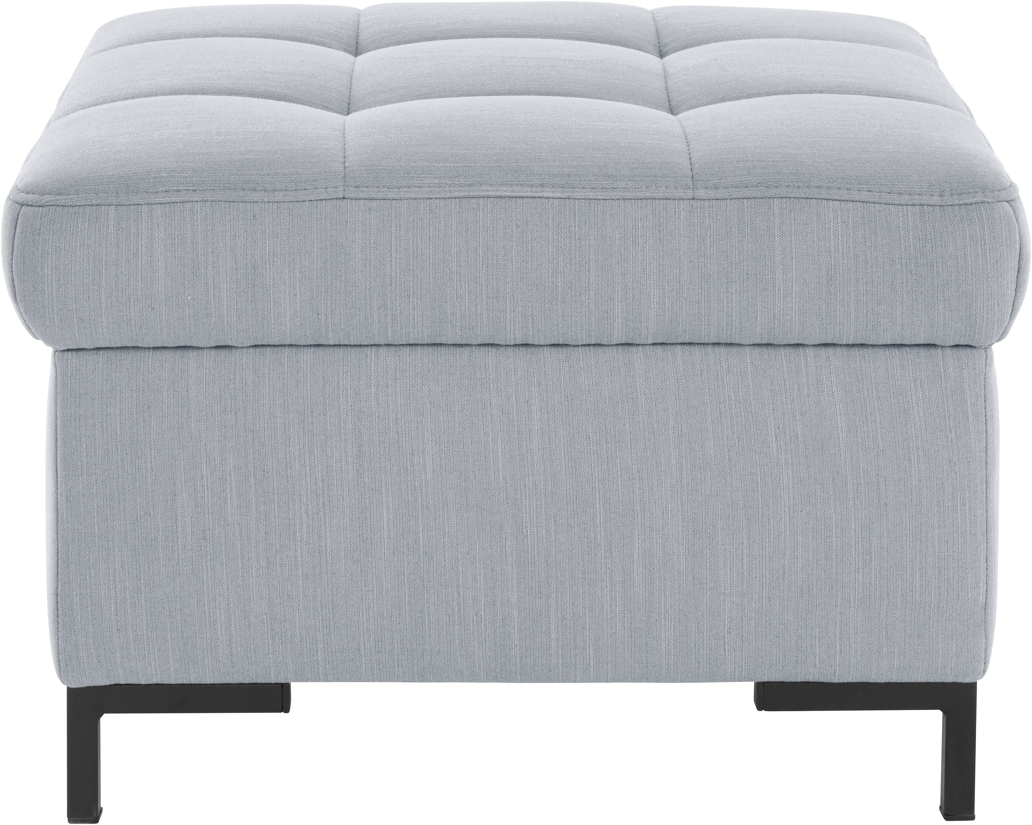 OTTO products Hocker Grazzo hoogwaardige stoffen van gerecycled materiaal, stiksels op de zitting