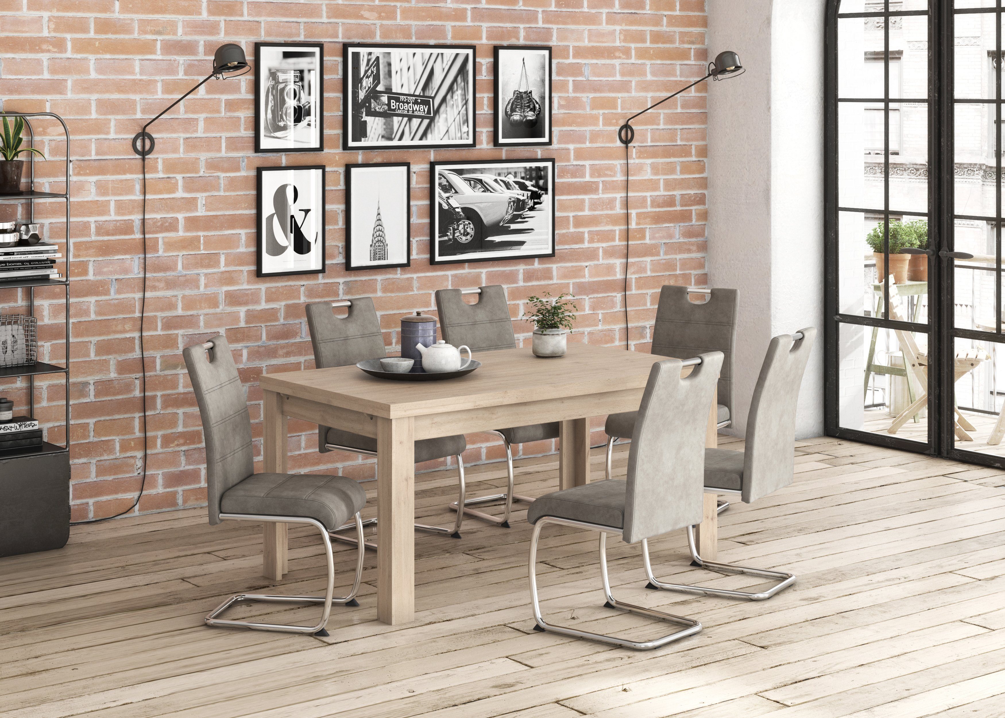 Mäusbacher Eettafel Monti BESTSELLER!, tafel, keukentafel, uitschuifbare tafel tot 280 cm