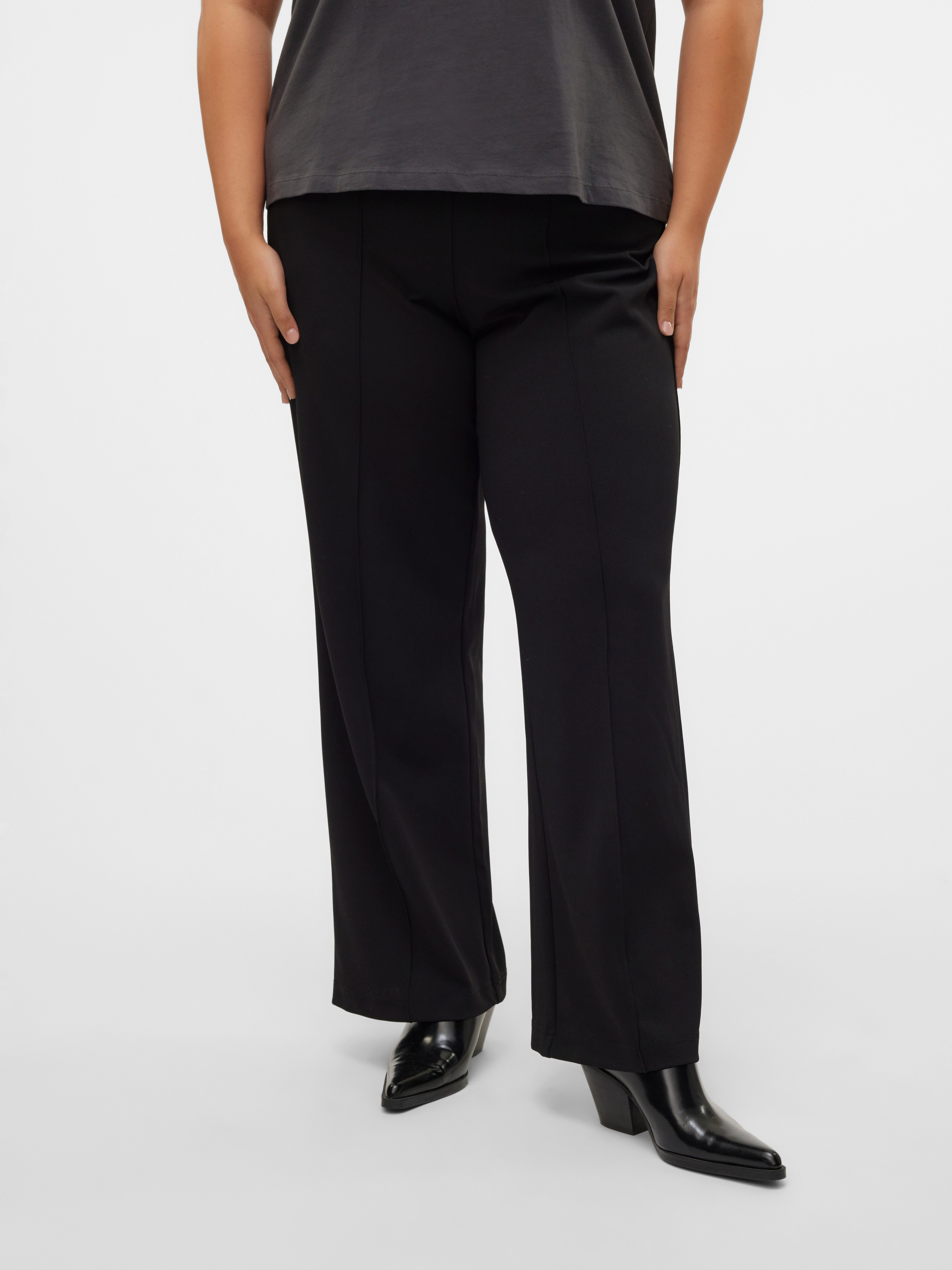 Vero Moda Curve Legging met hoge taille VMCBECKY HW WIDE PULL ON PANT NOOS CUR