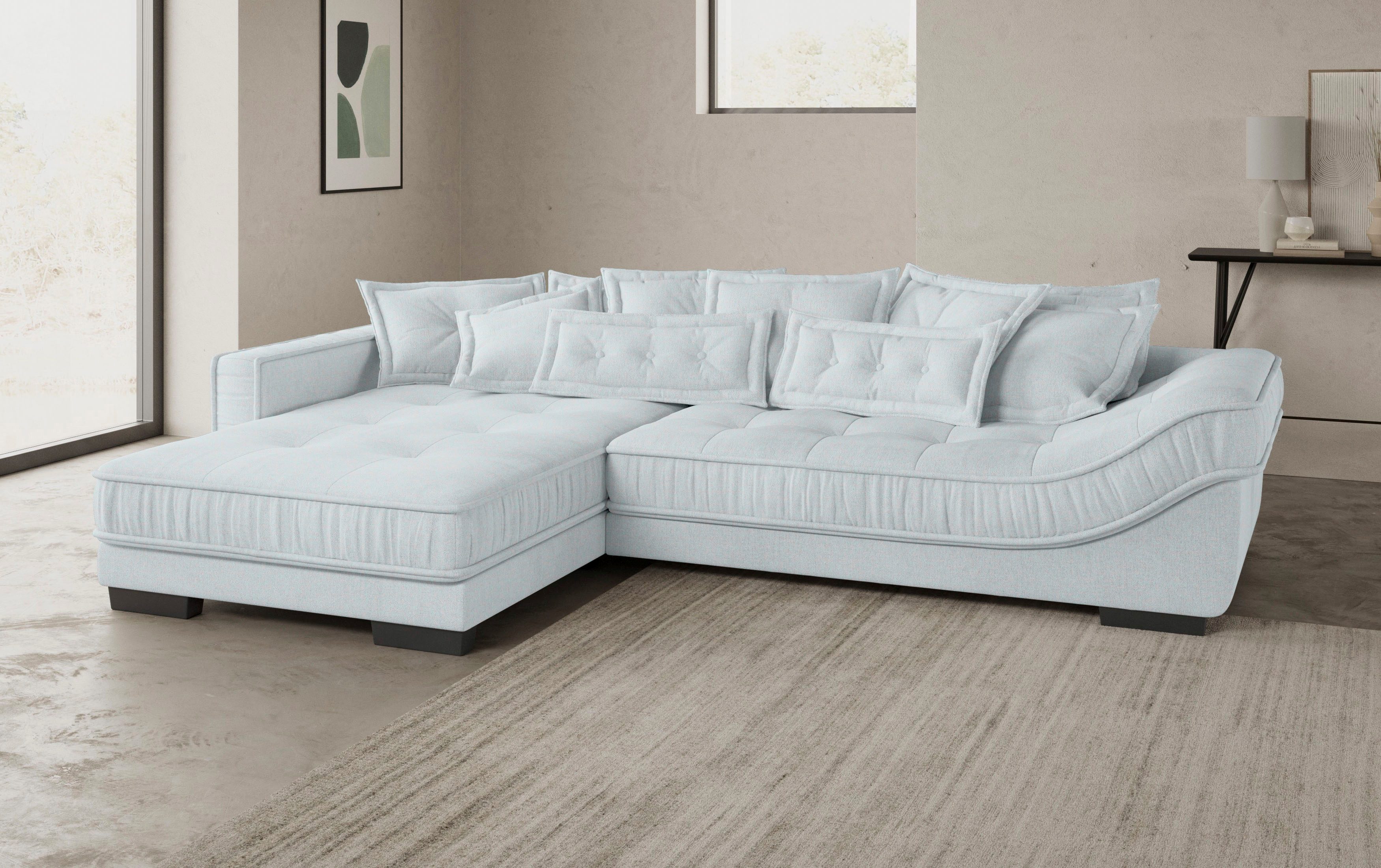 Mr. Couch Hoekbank Diwan II DuraFlex L-vorm DuraFlex koudschuim bekleding, tot 140 kg, 4 bekledingskwaliteiten