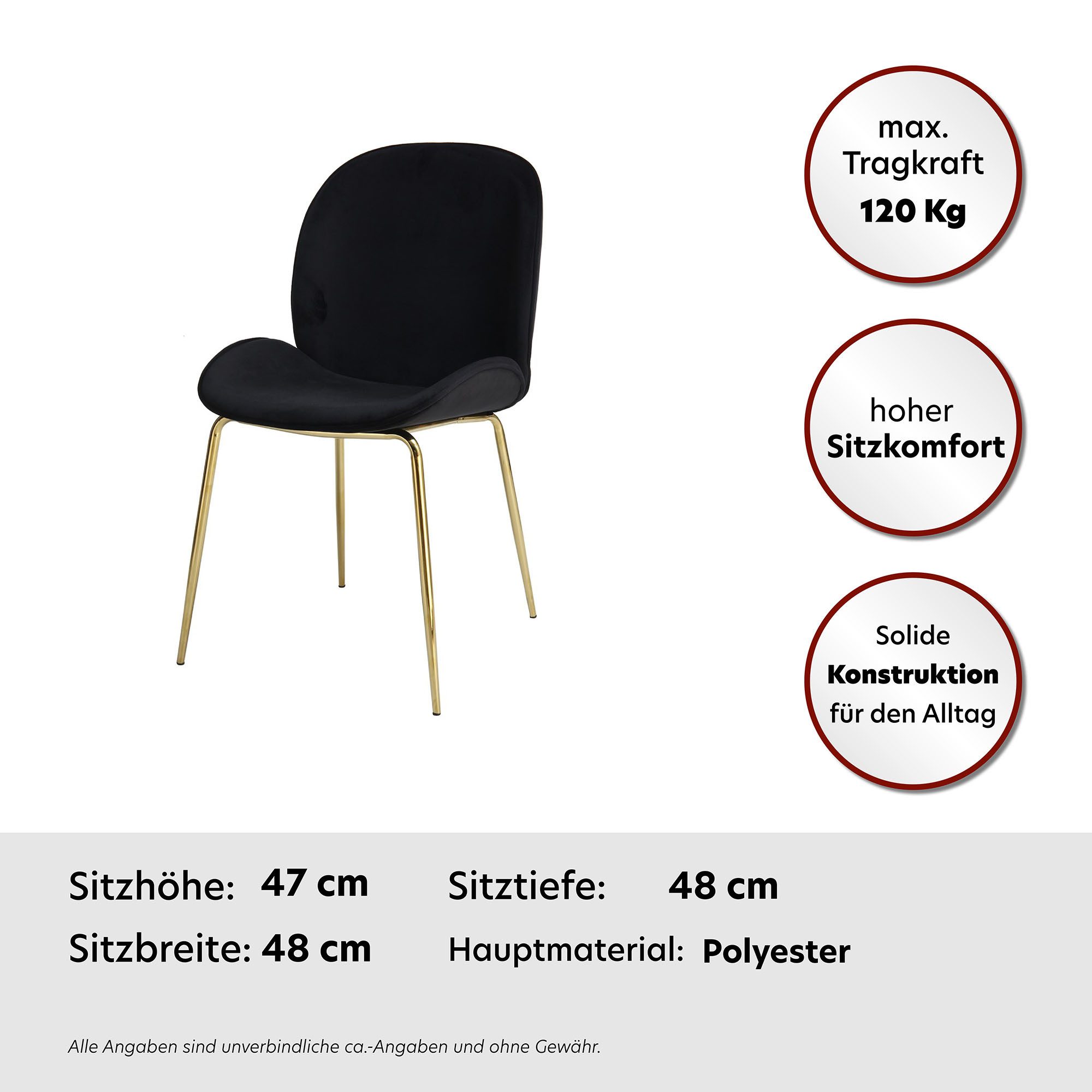 Kayoom Stoel Charlize 110 2-pack, TOPSELLER! Eetkamerstoelen, moderne uitstraling (set, 2 stuks)