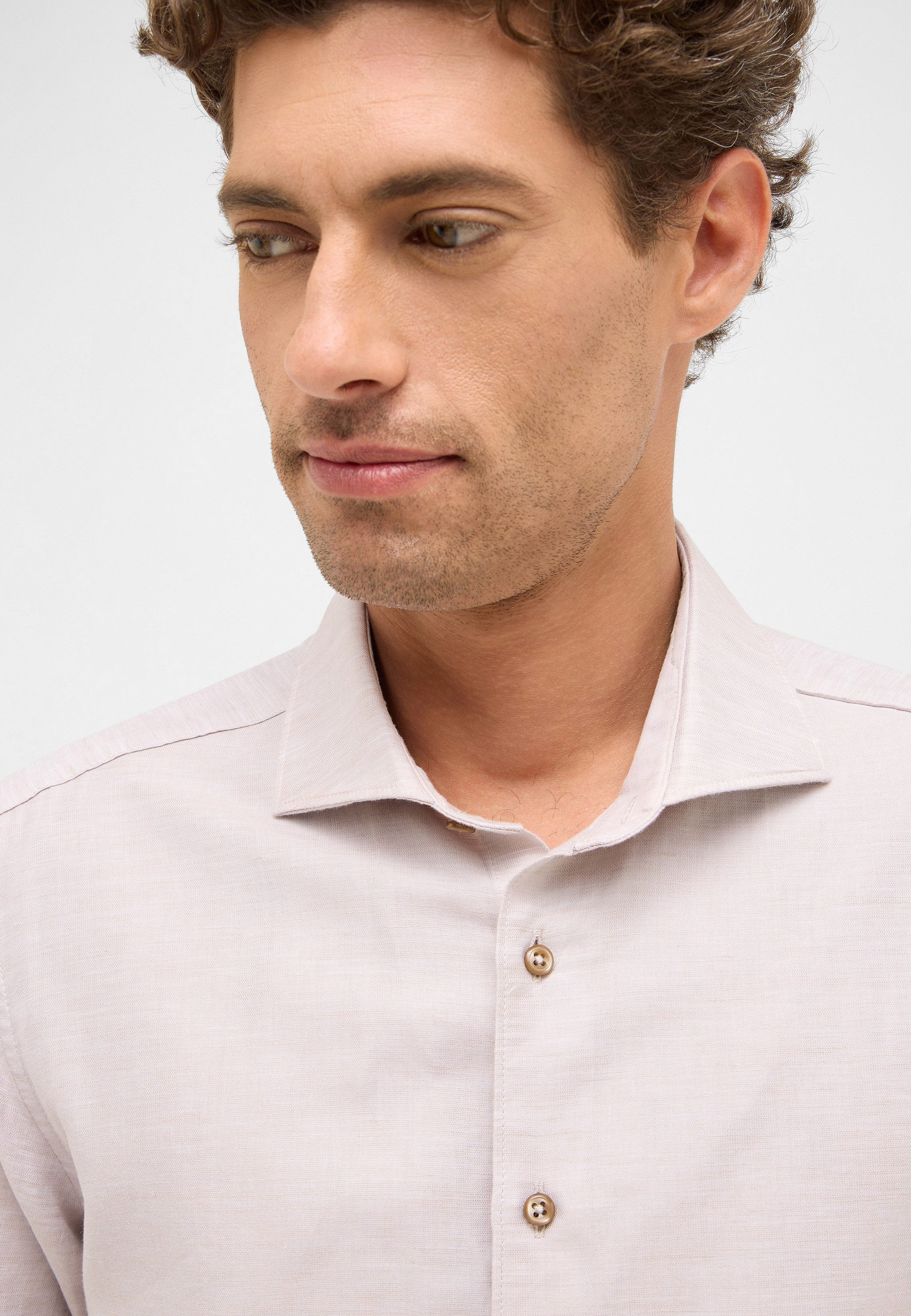 Eterna Overhemd met lange mouwen Slim fit EASY IRON (gemakkelijk te strijken)