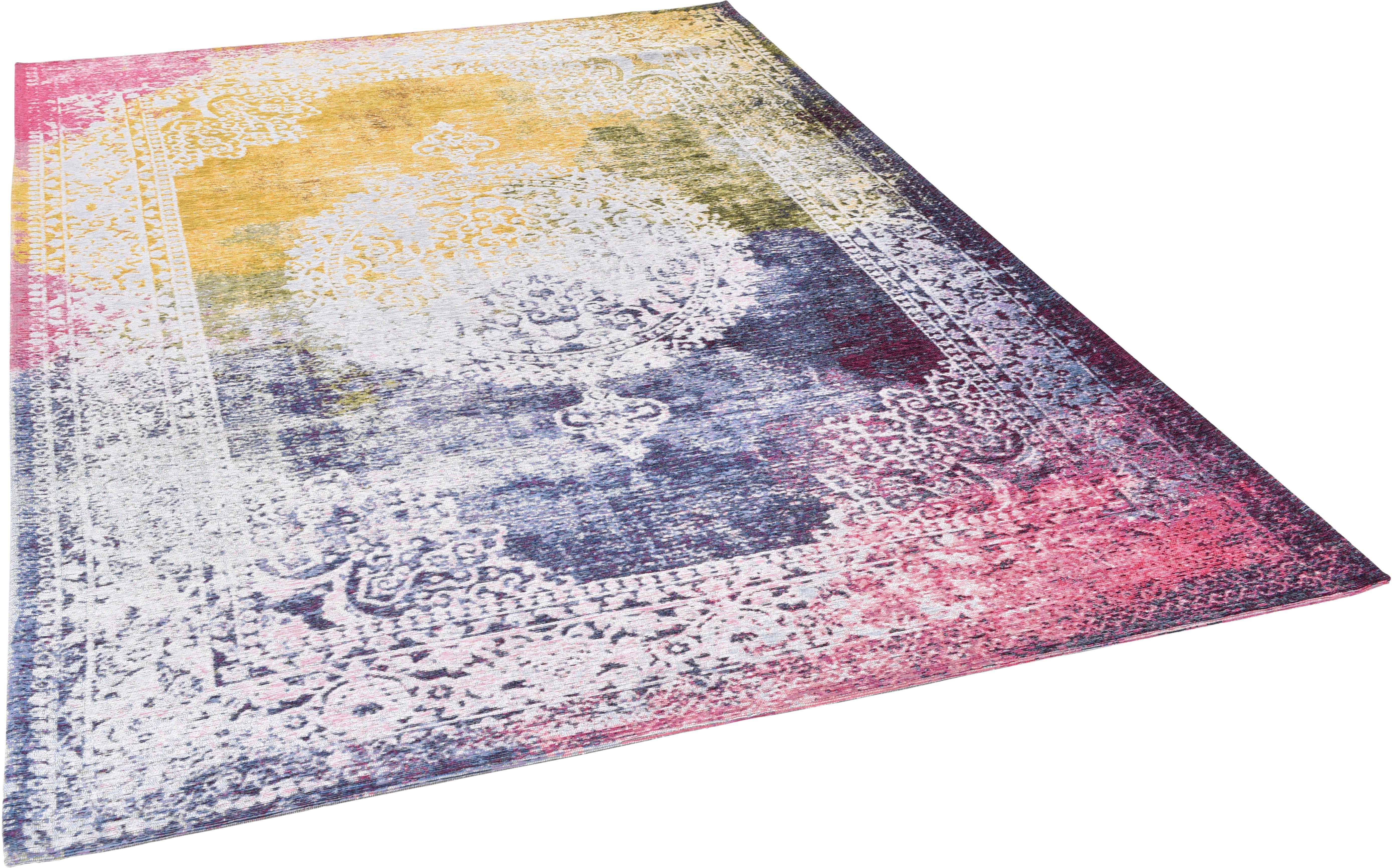 Gino Falcone Vloerkleed Cosima-119 geweven jacquard vloerkleed, met chenillegaren, moderne oriënt-look