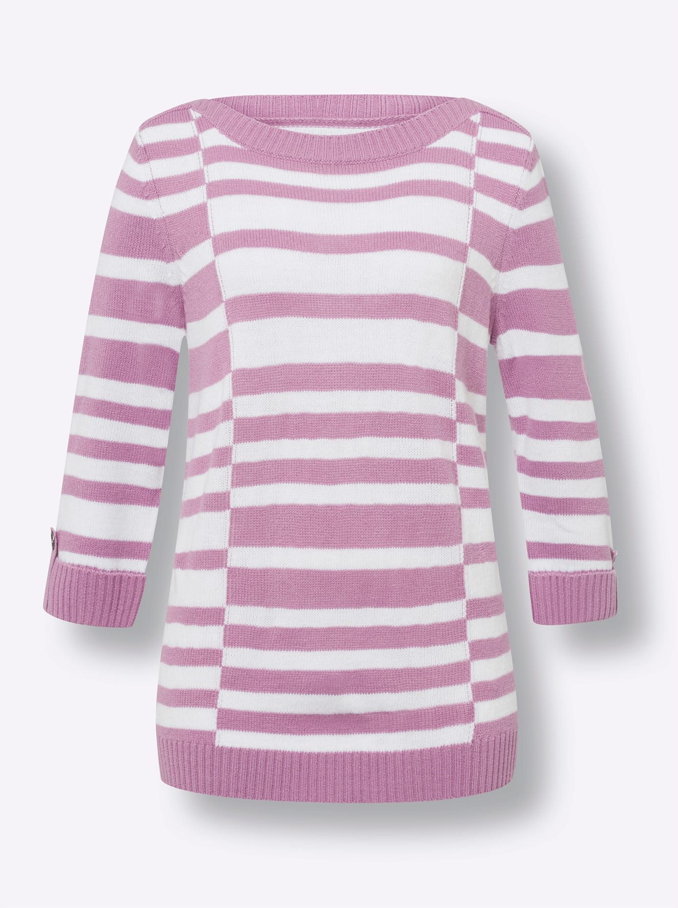 Classic Basics Trui met 3 4 mouwen Trui met ronde hals