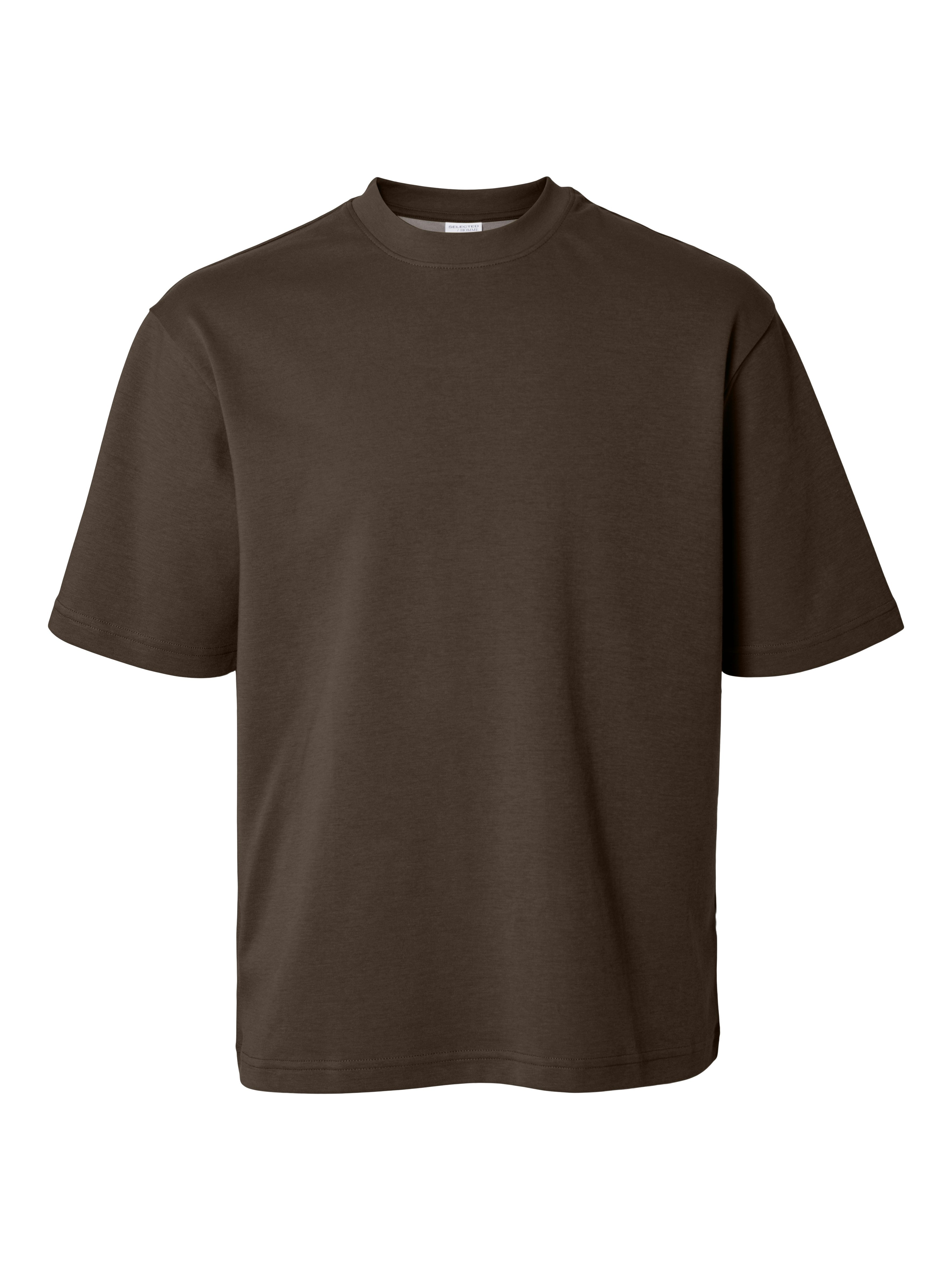 SELECTED HOMME Shirt met ronde hals SLHLOOSEOSCAR SS O-NECK TEE NOOS