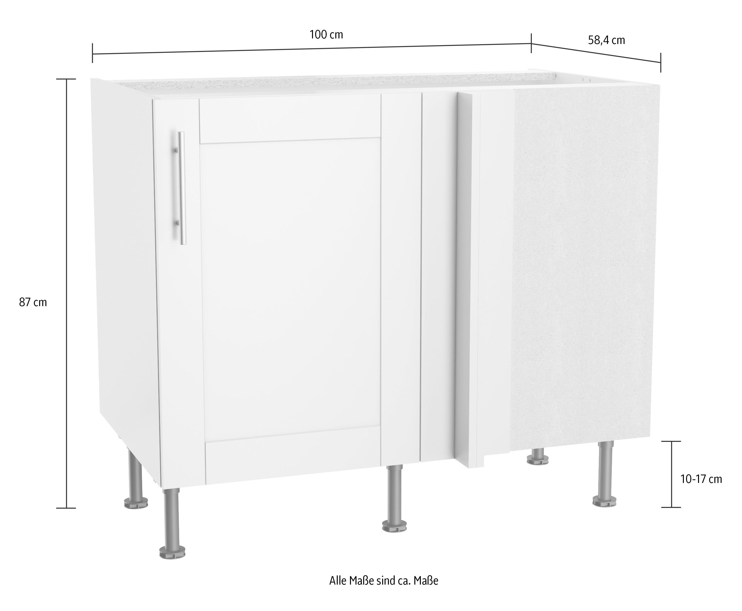 Kochstation Hoekonderkast KS-Ahus Breedte 100 x 65 cm