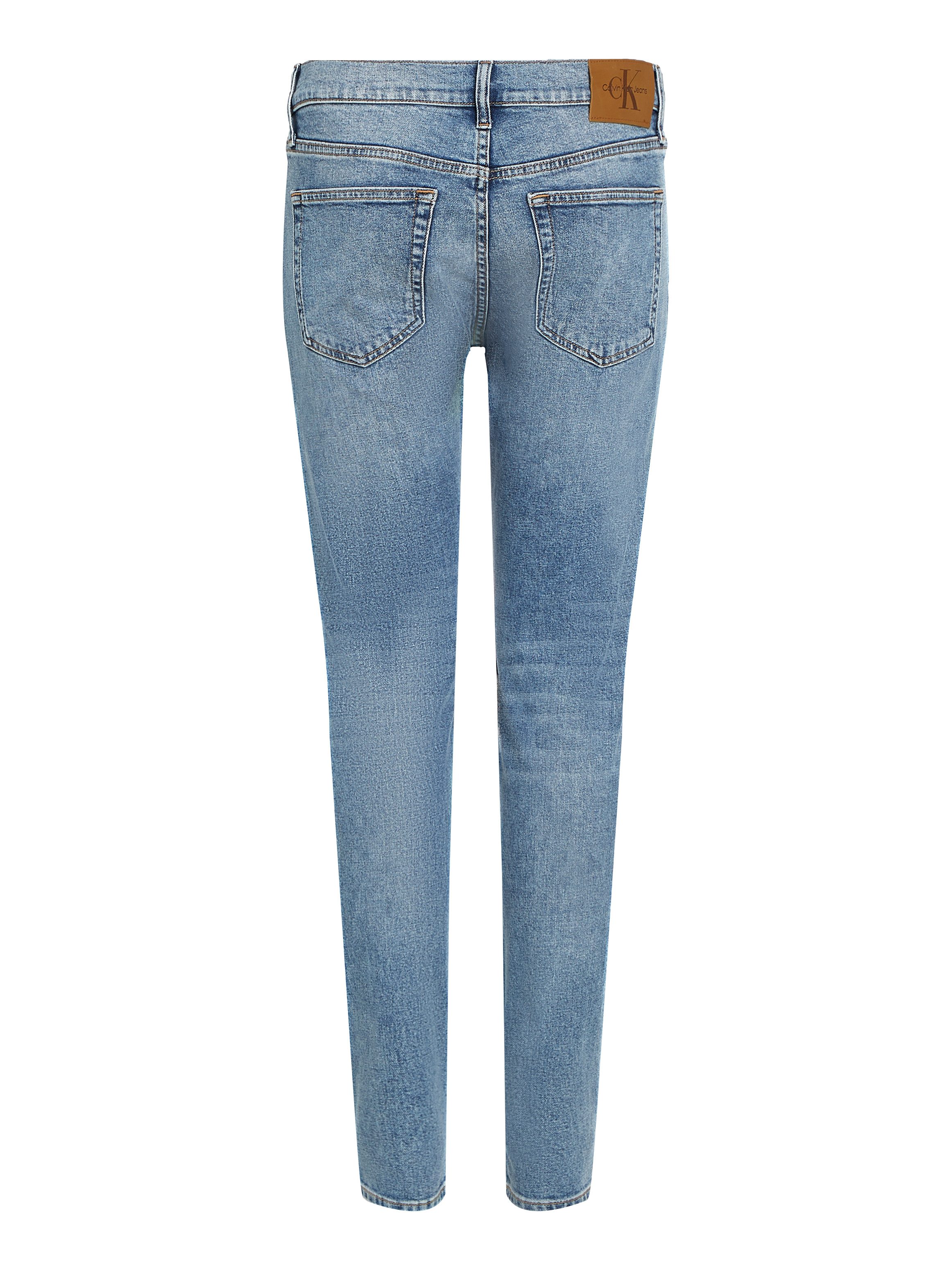 Calvin Klein Slim fit jeans SLIM TAPER Muntzakje, logo borduursel