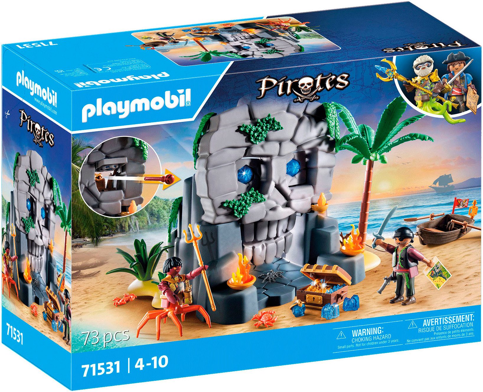 Playmobil® Constructie-speelset Schedel-eiland (71531), Pirates (73-delig)