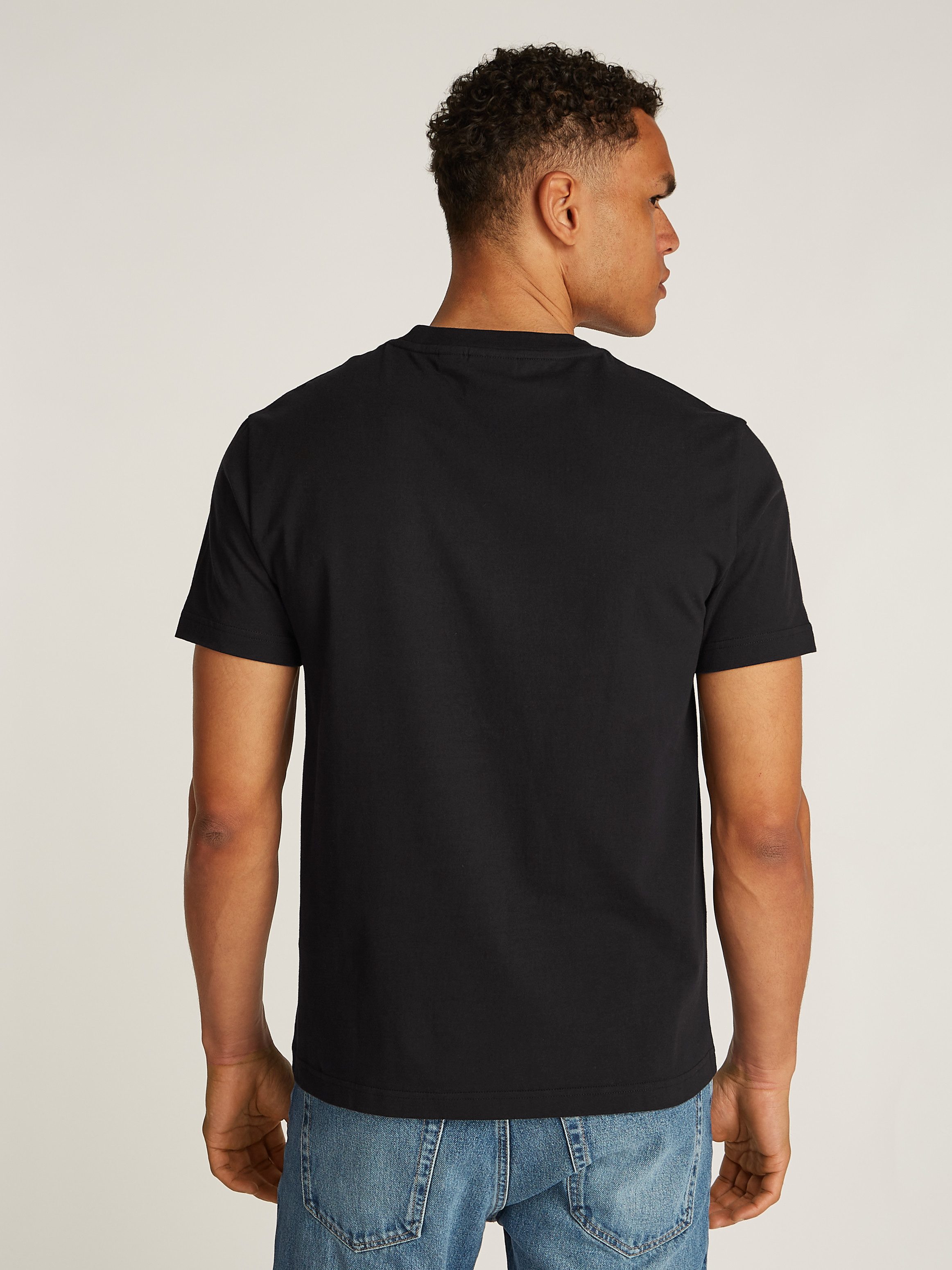Calvin Klein Shirt met ronde hals SPLIT LINE LOGO T-SHIRT